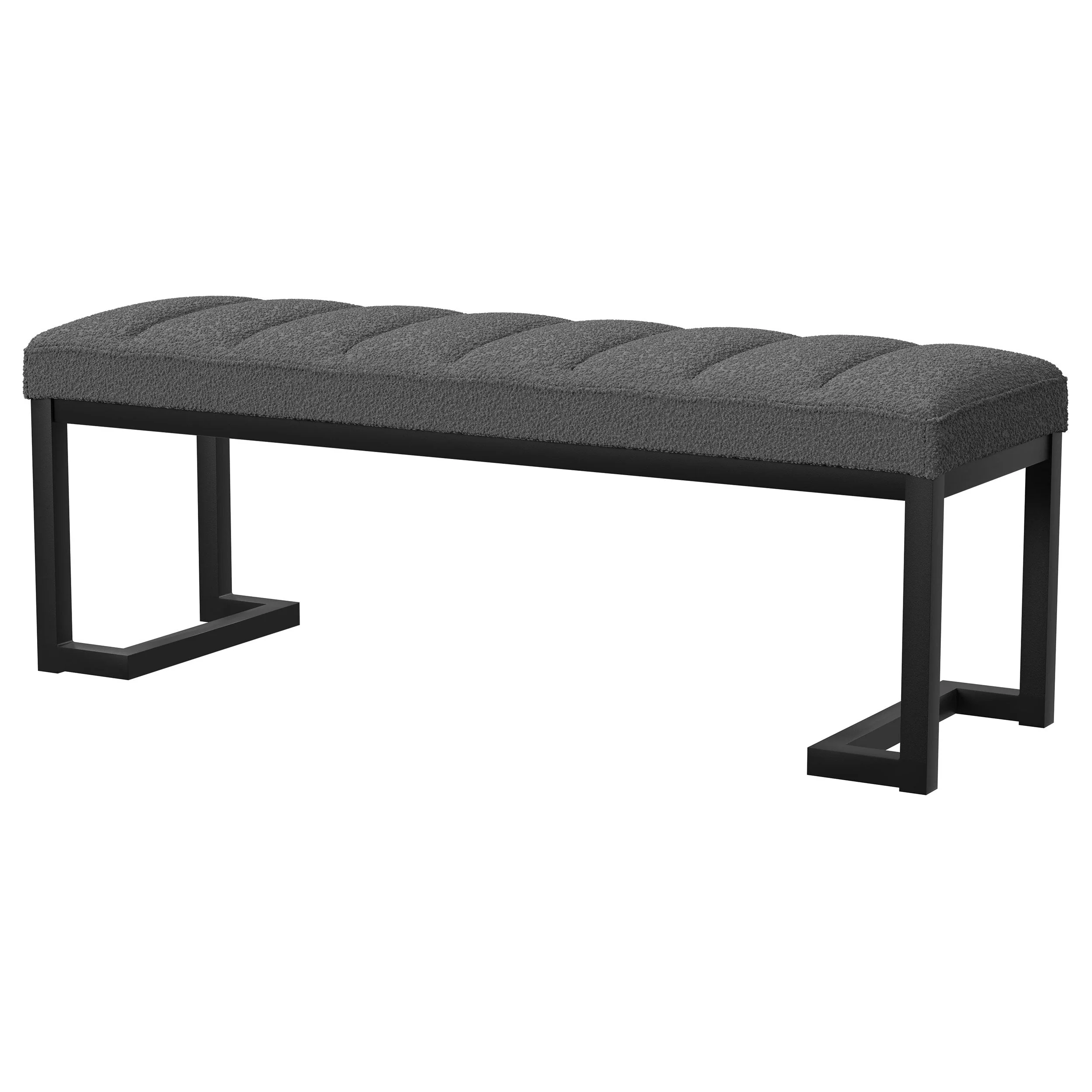 Mesa Boucle Upholstered Tufted Accent Bench - Image 10