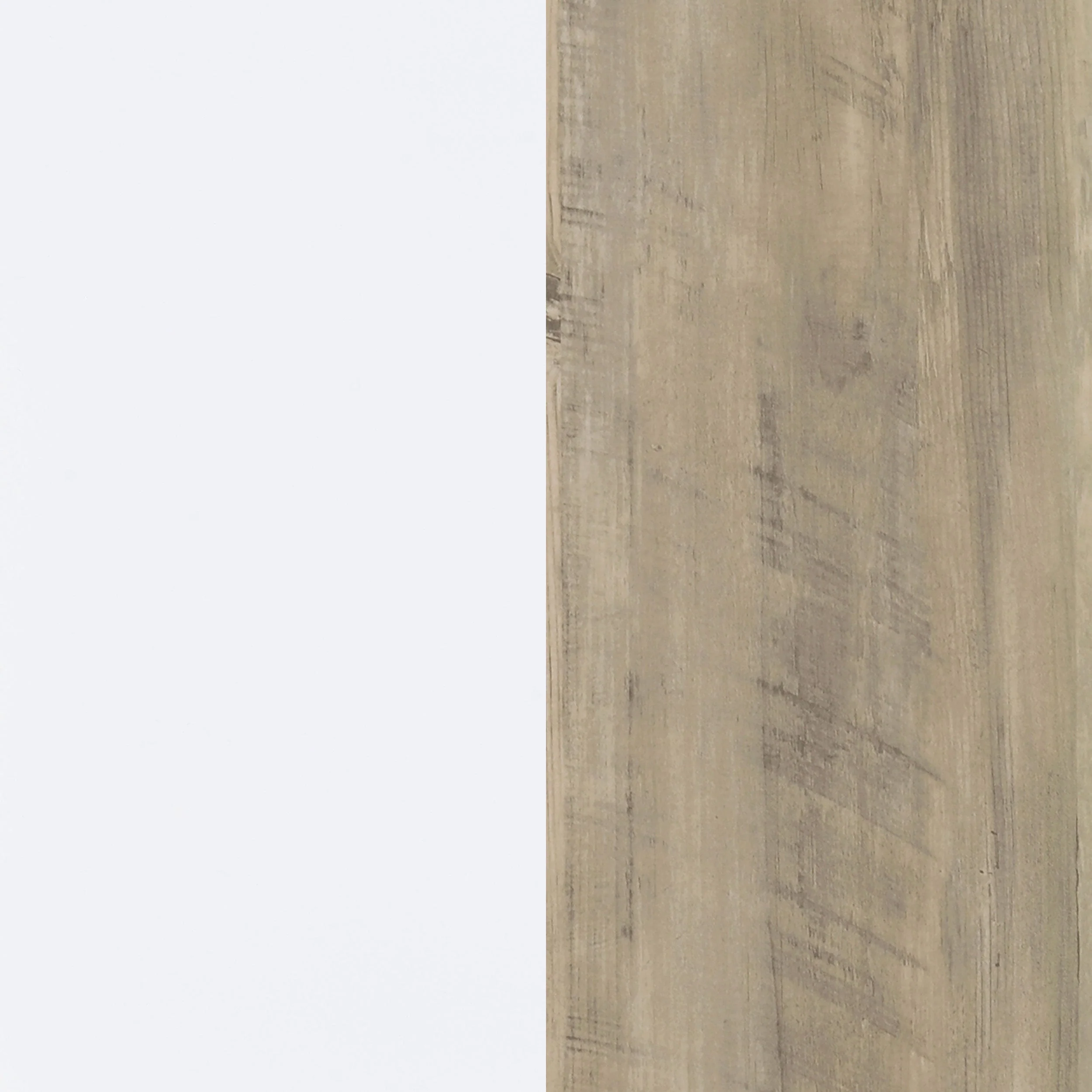 Dalton 65-inch 6-shelf Bookcase White and Distressed Pine - Image 12