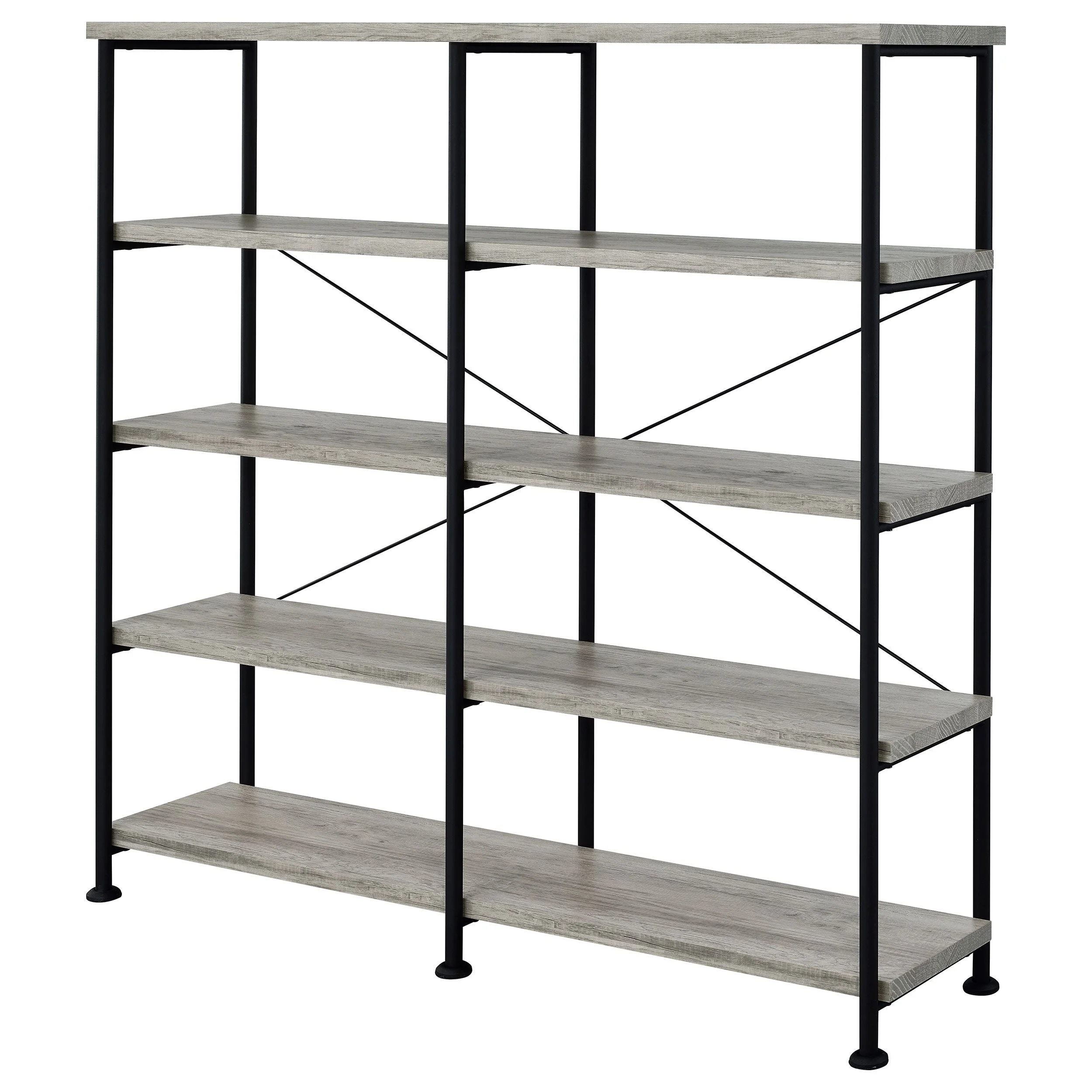 Analiese 63-inch 4-shelf Double Bookshelf - Image 10