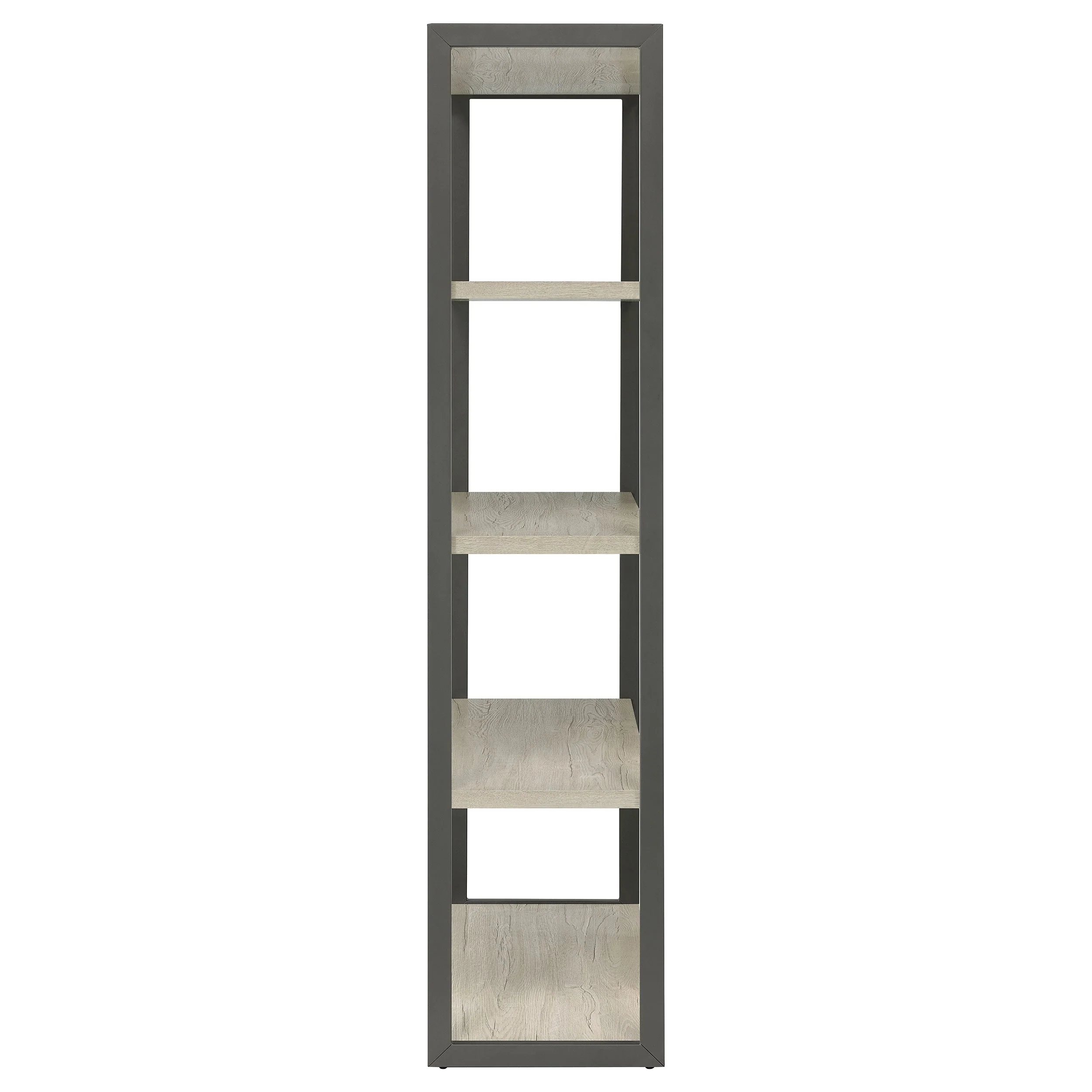 Loomis 72-inch 4-shelf Bookshelf Whitewashed Grey - Image 10