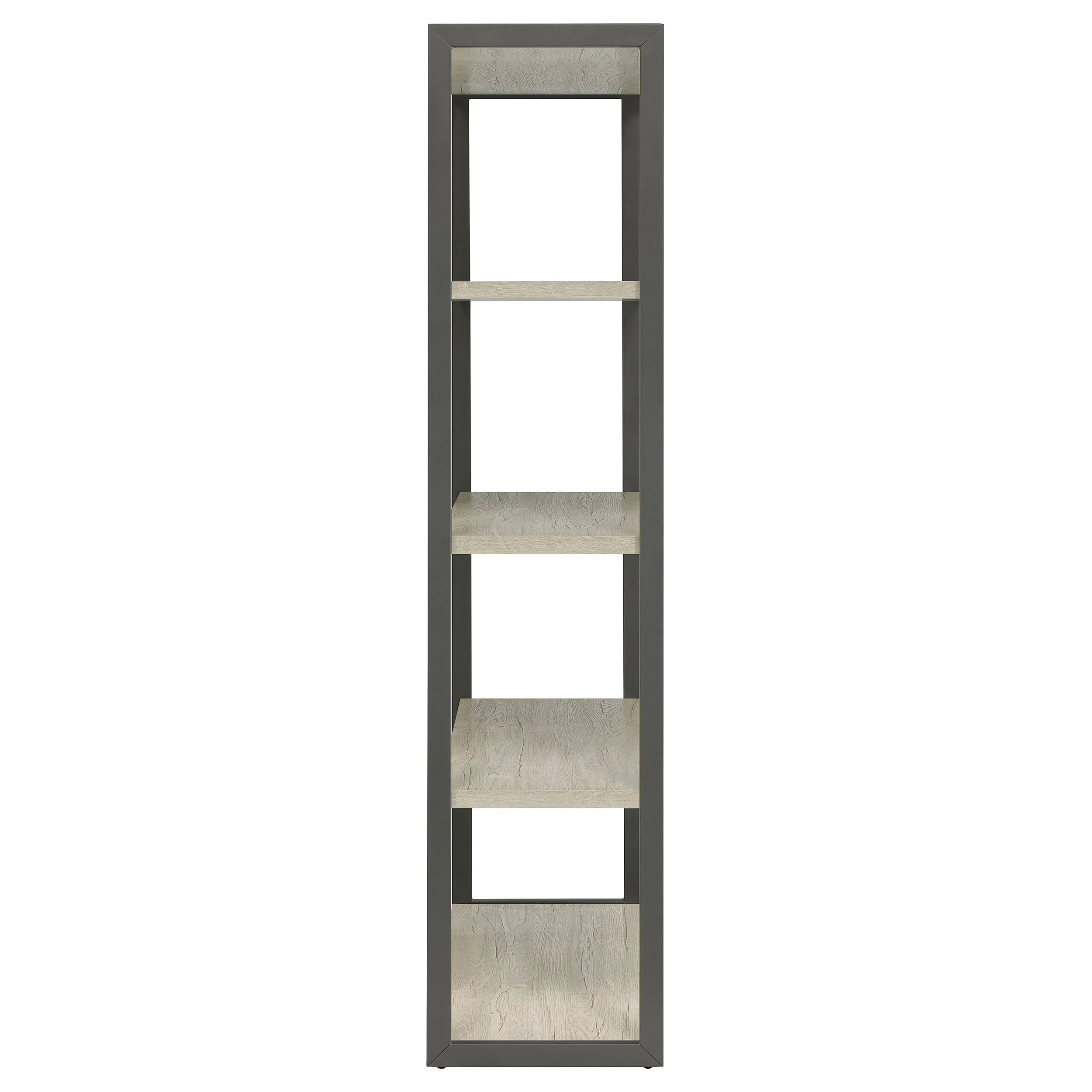 Loomis 72-inch 4-shelf Bookshelf Whitewashed Grey - Image 6