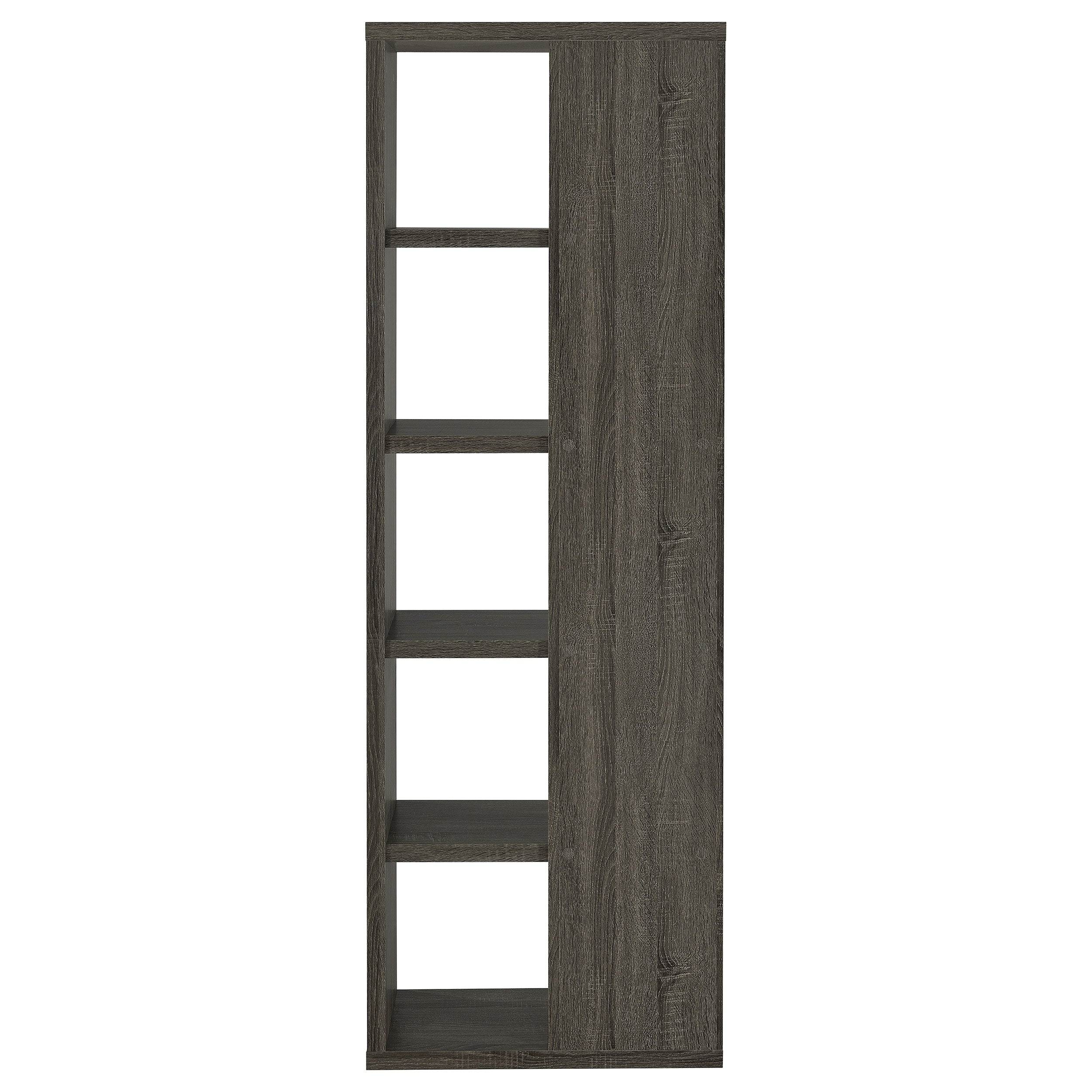 Harrison 71-inch 5-shelf Bookshelf Weathered Grey - Image 7