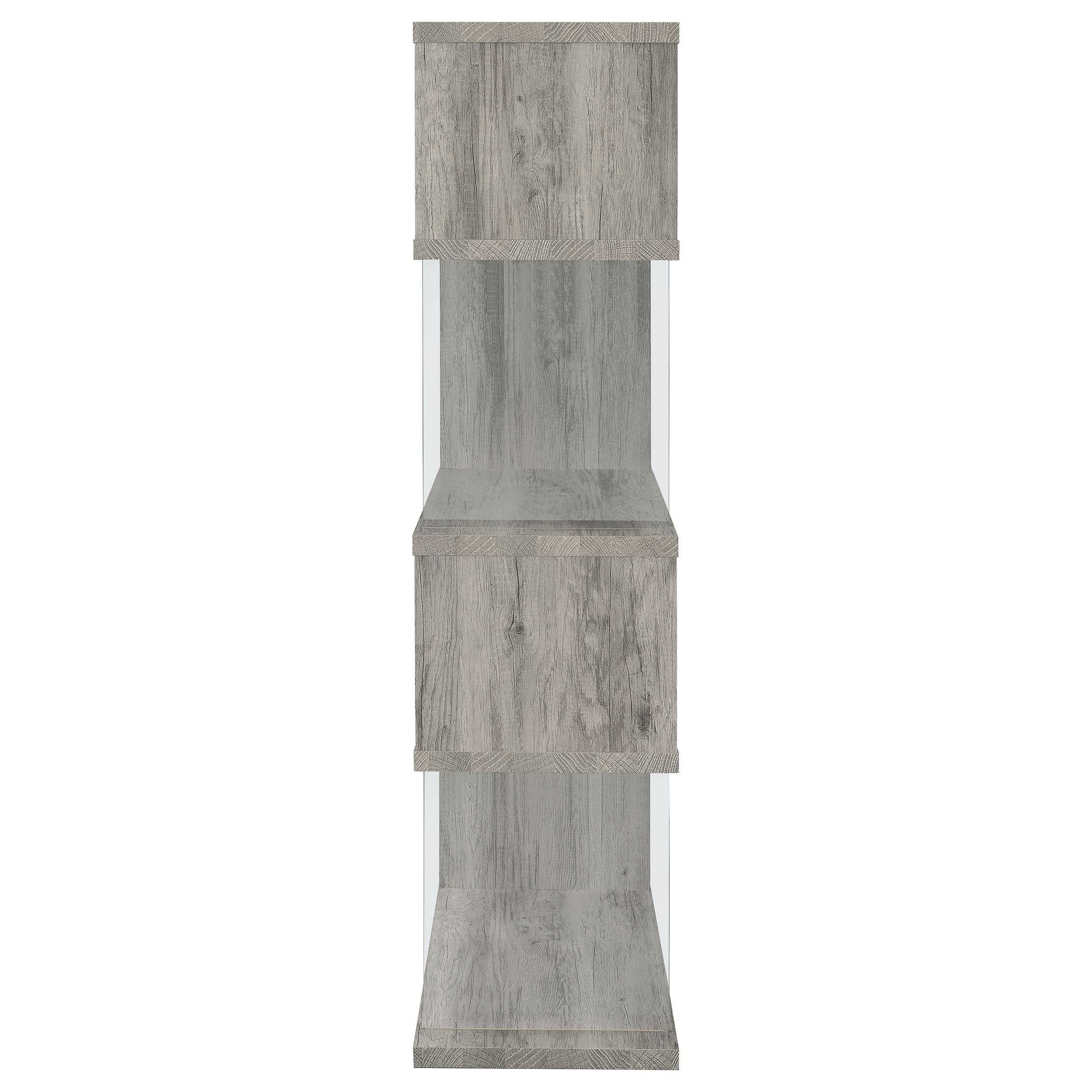 Emelle 63-inch 4-shelf Glass Panel Bookshelf - Image 27
