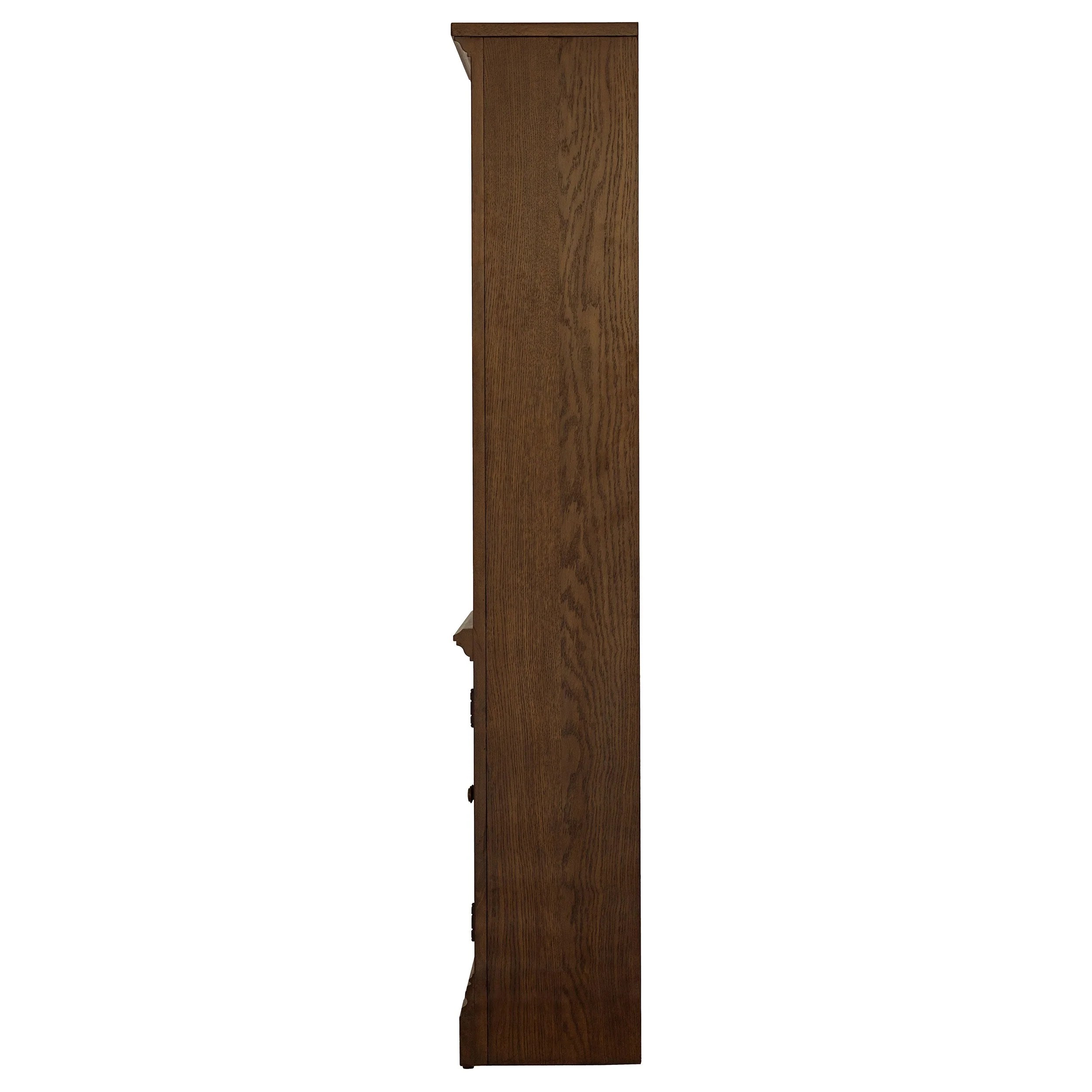 Hartshill 78-inch 3-shelf Cabinet Bookcase Burnished Oak - Image 6