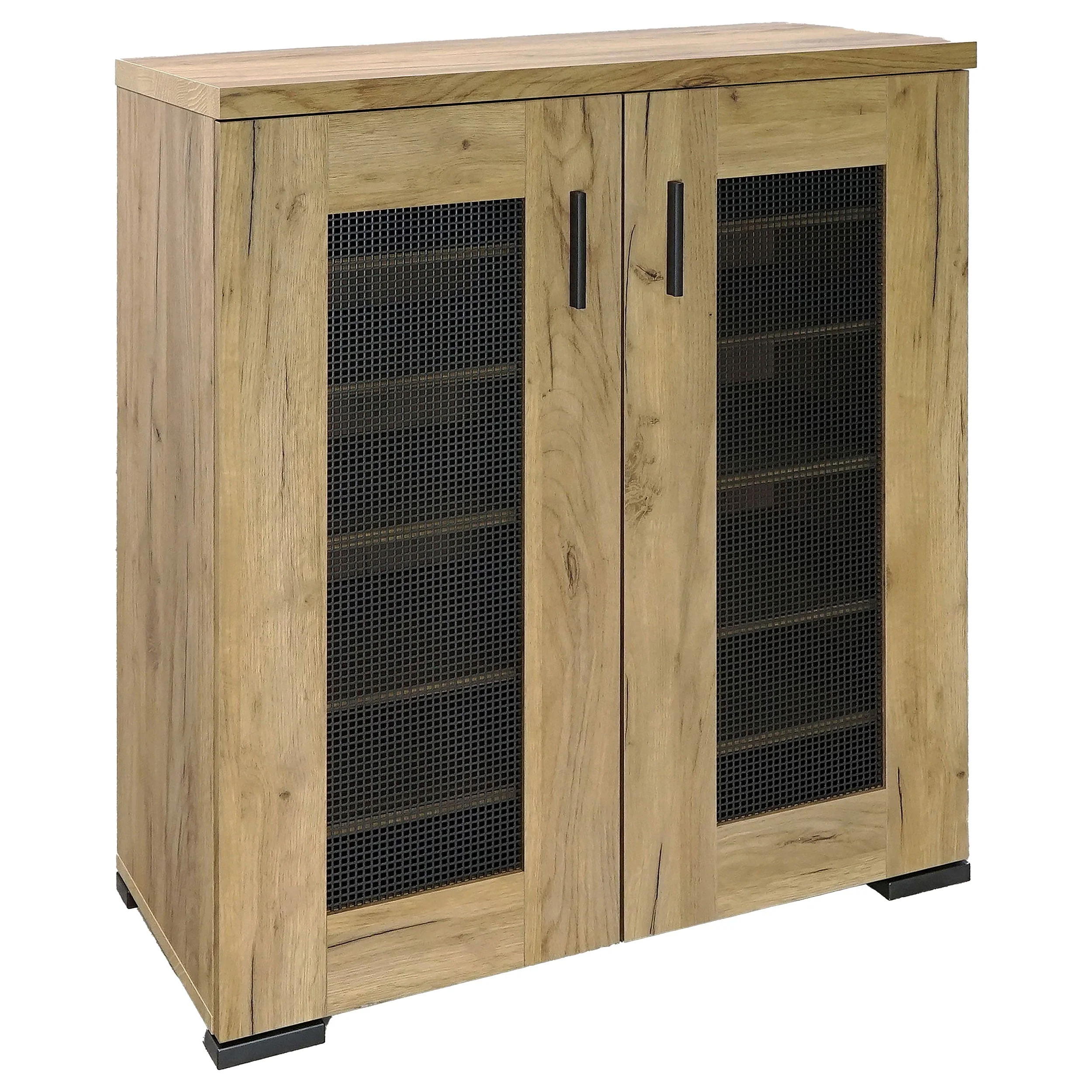 Bristol 6-shelf Engineered Wood Shoe Cabinet Golden Oak - Image 2