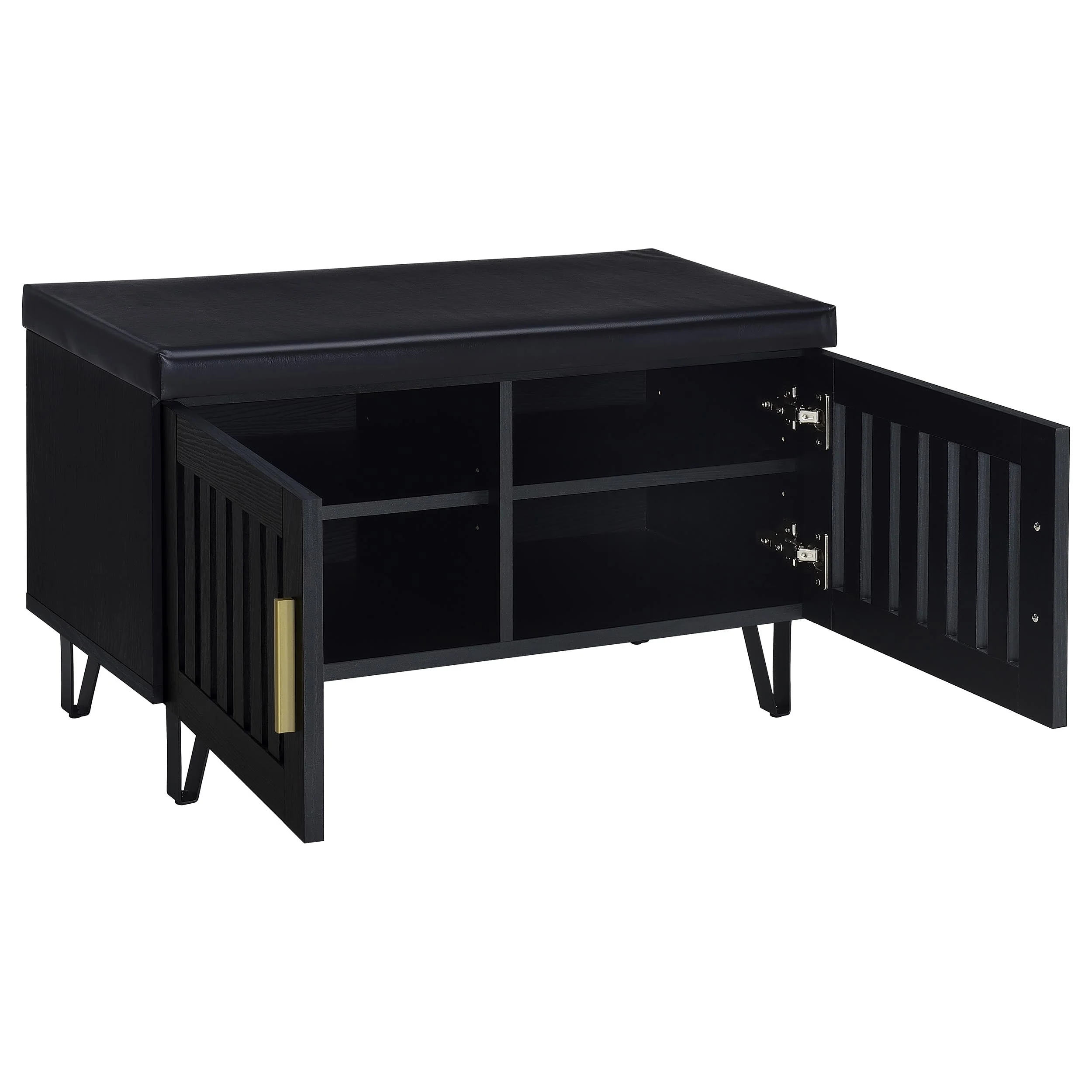 Brixton 2-door Padded Entryway Shoe Storage Bench - Image 10