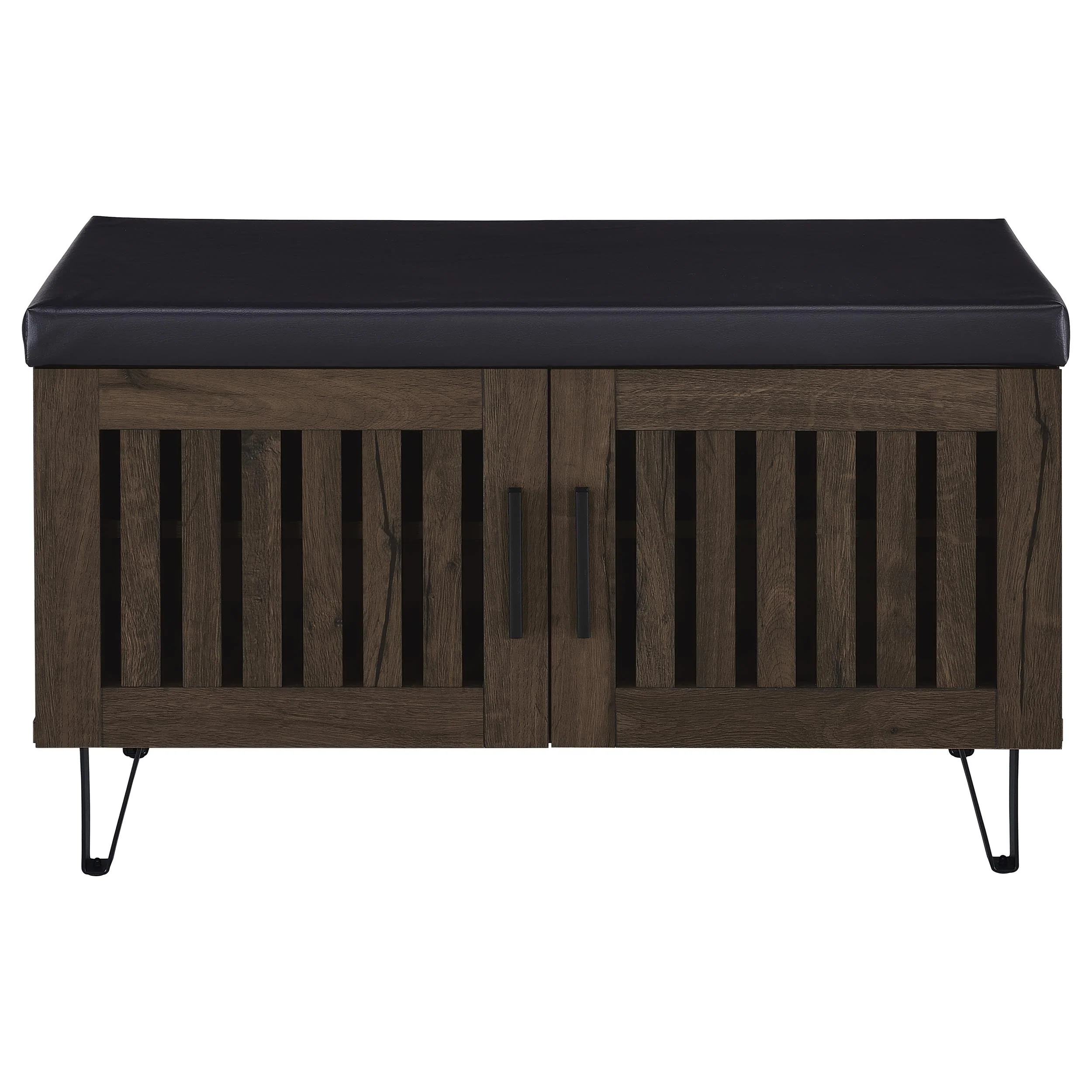 Brixton 2-door Padded Entryway Shoe Storage Bench - Image 14