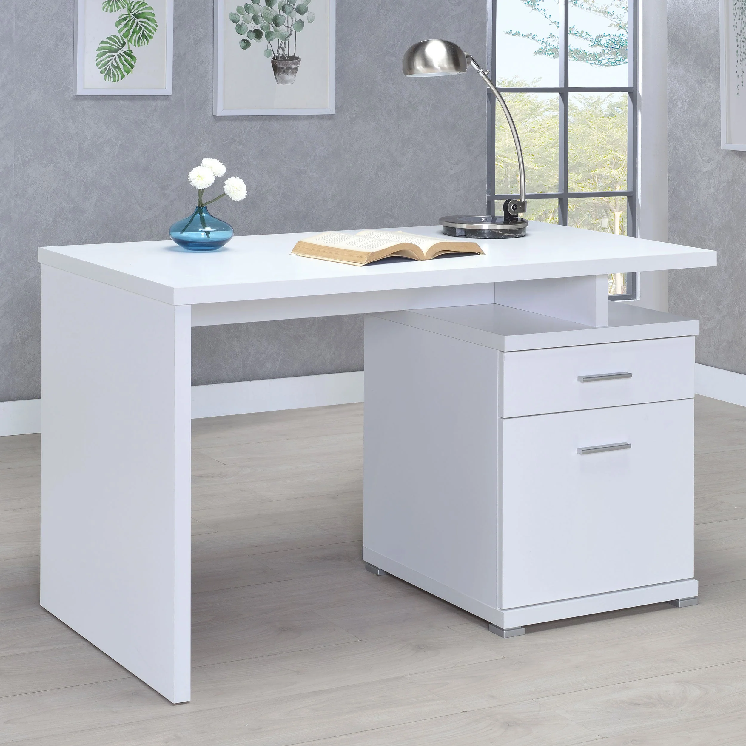 Irving 47-inch 2-drawer Office Computer Desk - Image 6
