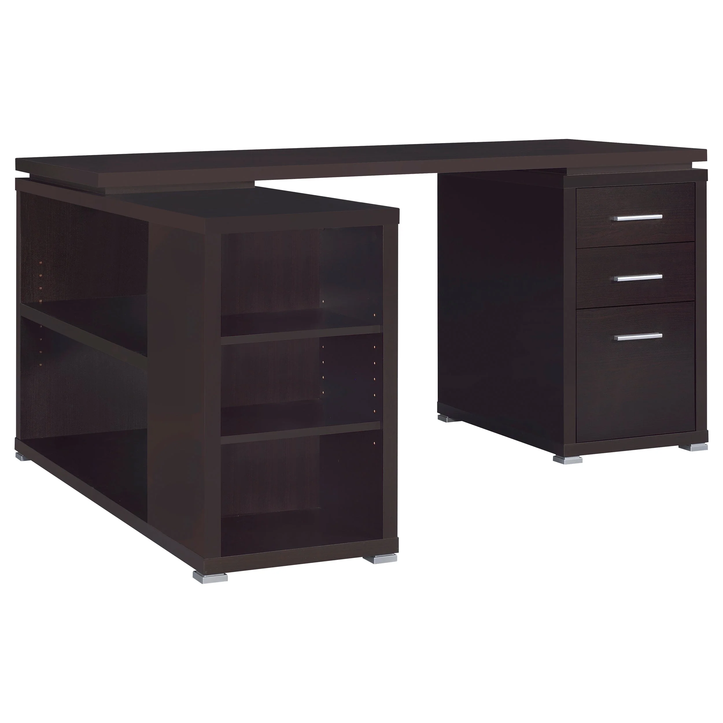 Yvette 60-inch 3-drawer L-Shape Computer Desk - Image 18