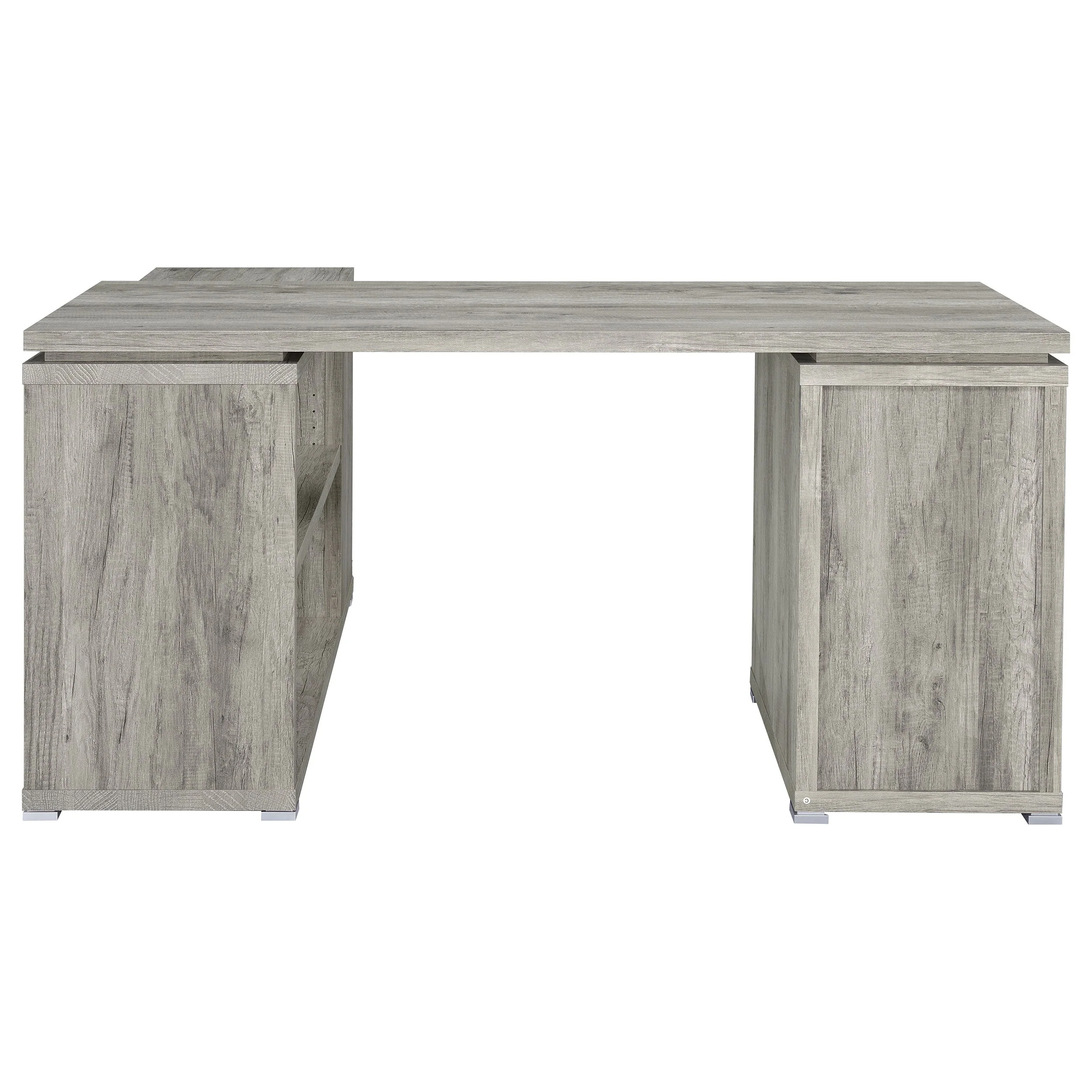 Yvette 60-inch 3-drawer L-Shape Computer Desk - Image 36
