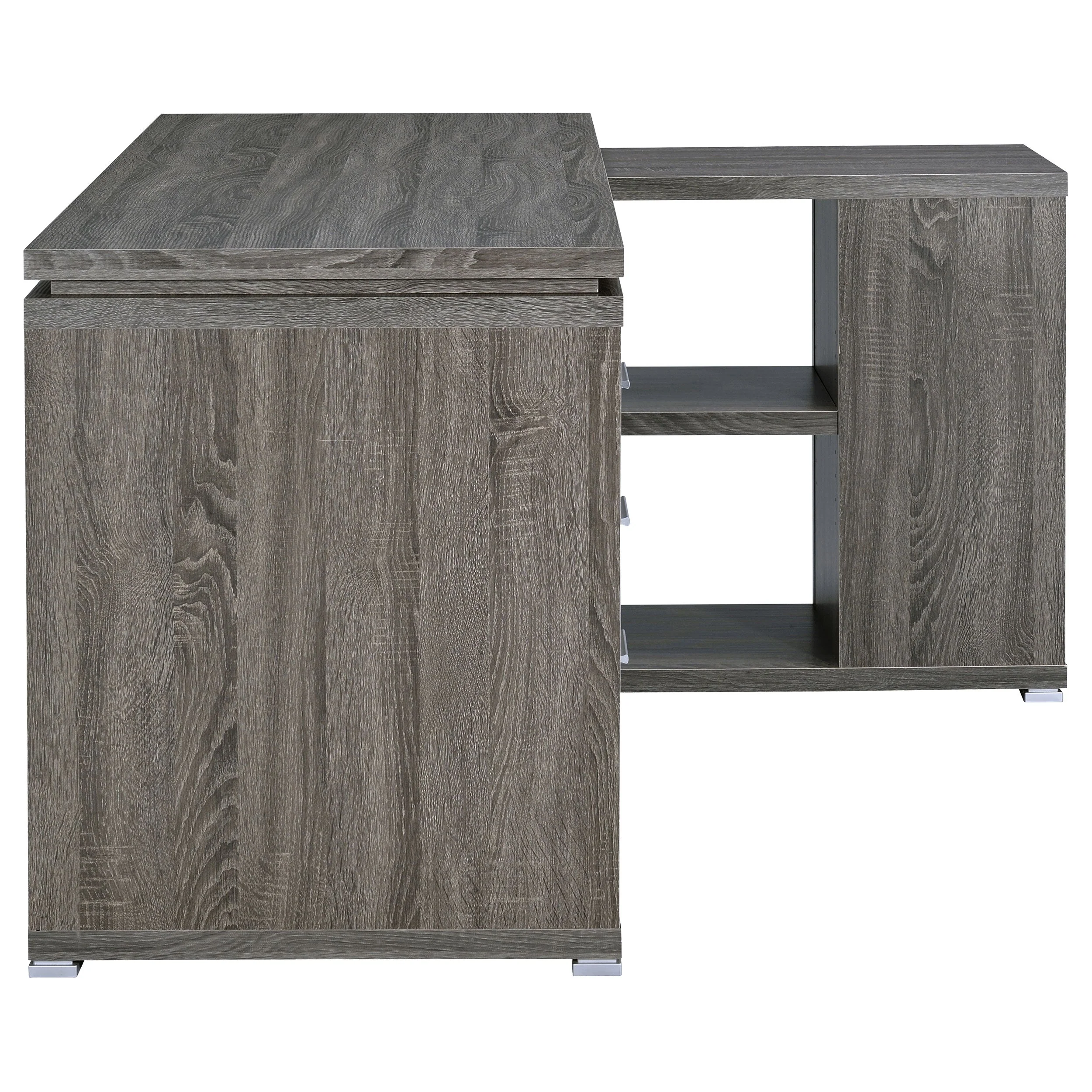 Yvette 60-inch 3-drawer L-Shape Computer Desk - Image 39
