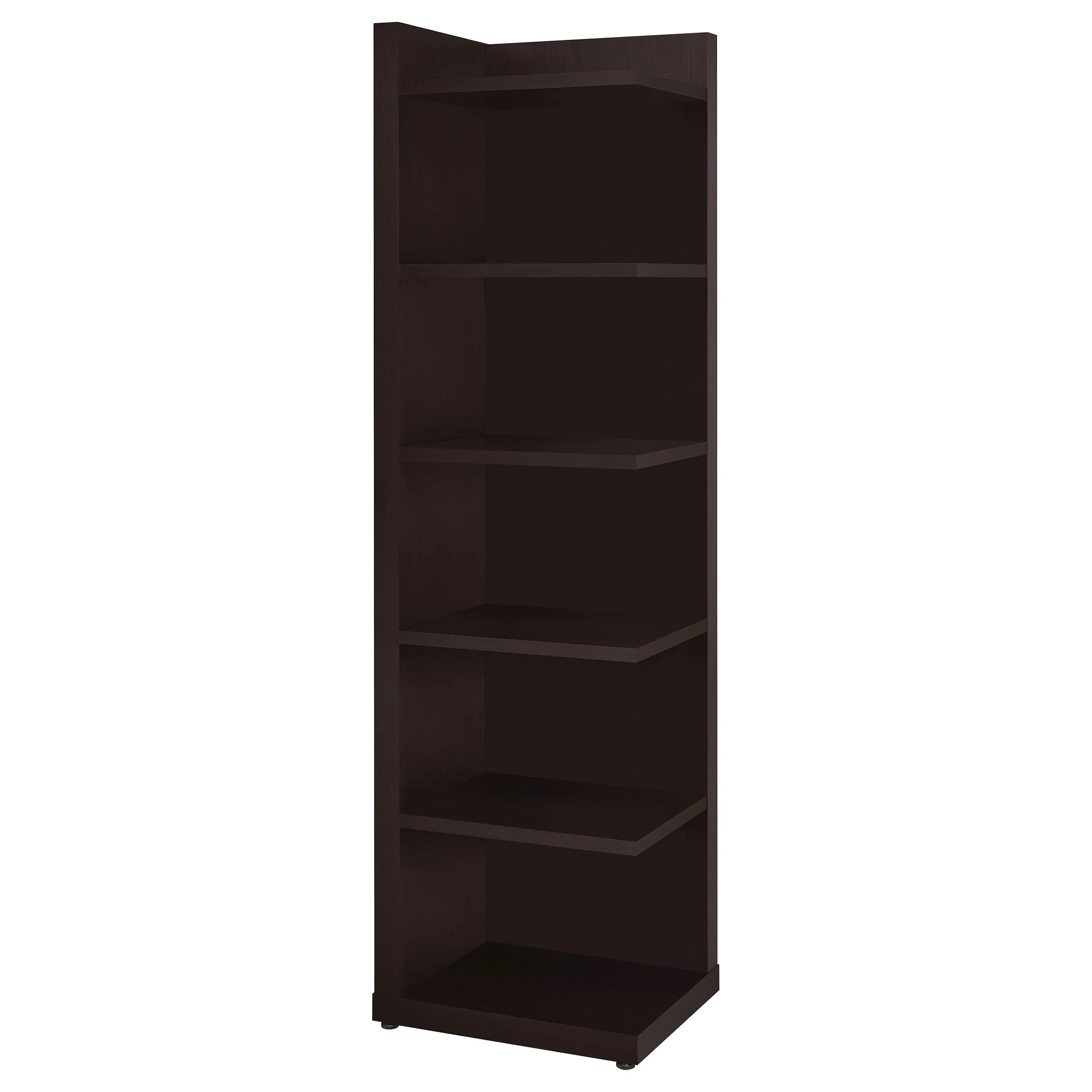 Alder 71-inch 6-shelf Corner Bookcase Cappuccino - Image 2