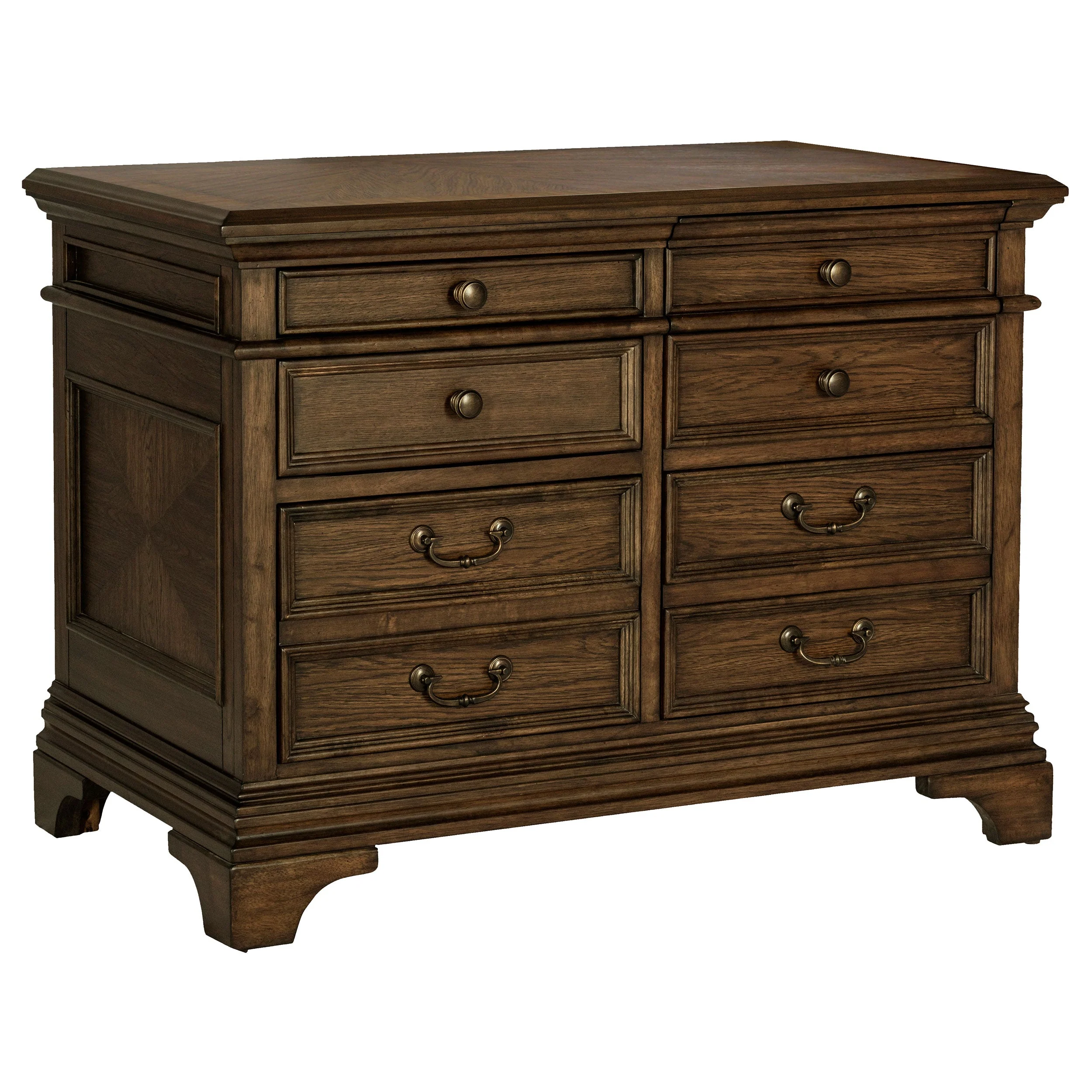 Hartshill 5-drawer Home Office File Cabinet Burnished Oak - Image 2