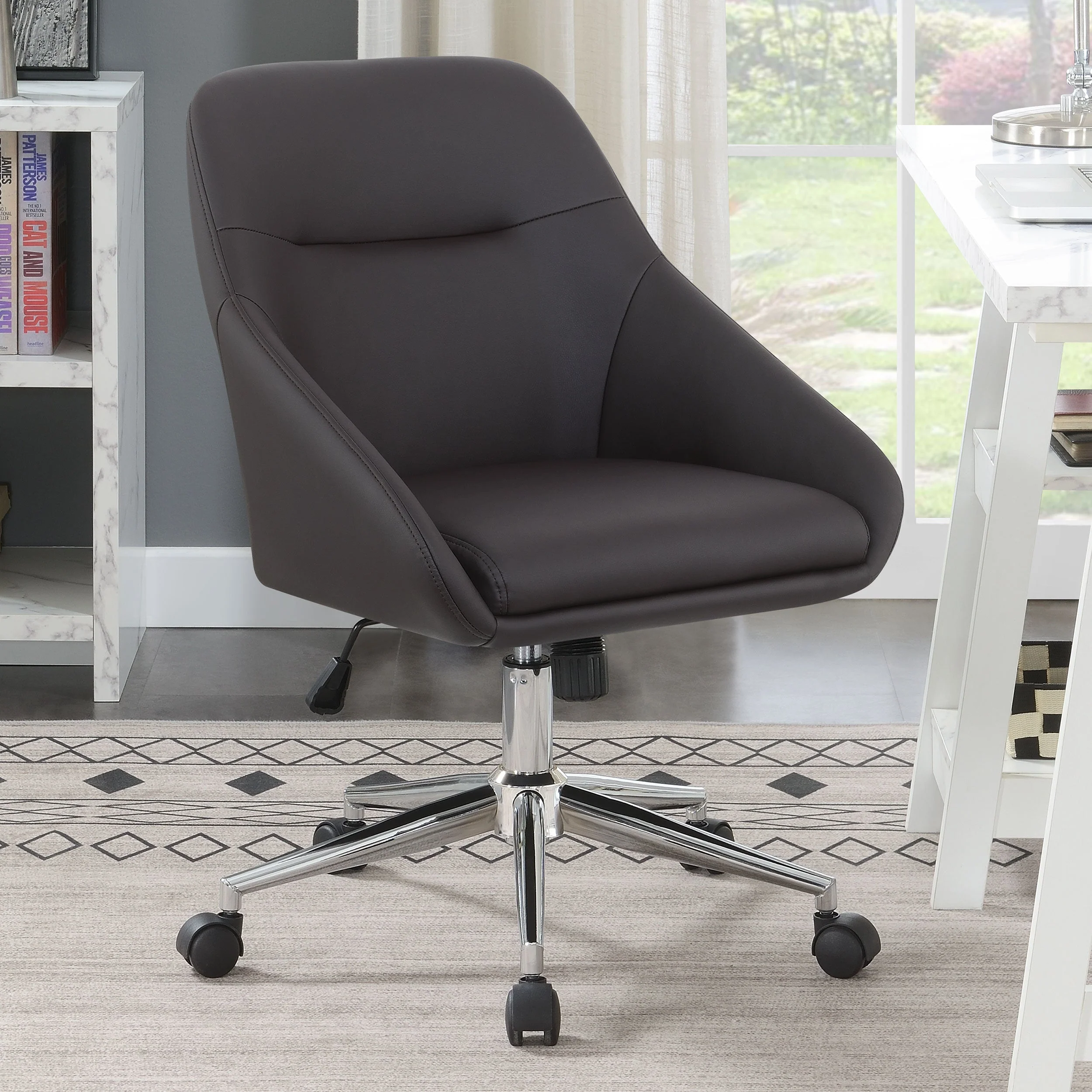 Jackman Upholstered Adjustable Home Office Desk Chair - Image 6
