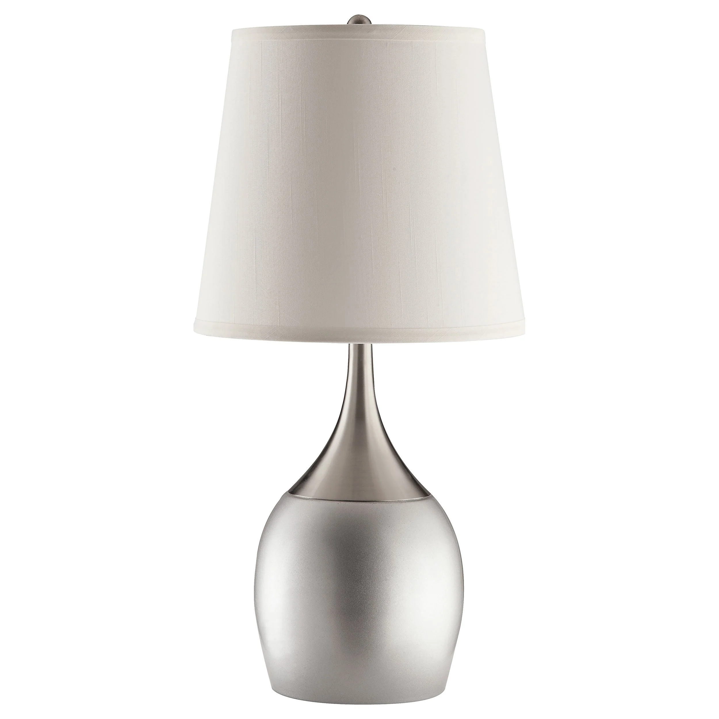 Tenya 24-inch Empire Shade Urn Table Lamp Silver (Set of 2) - Image 4