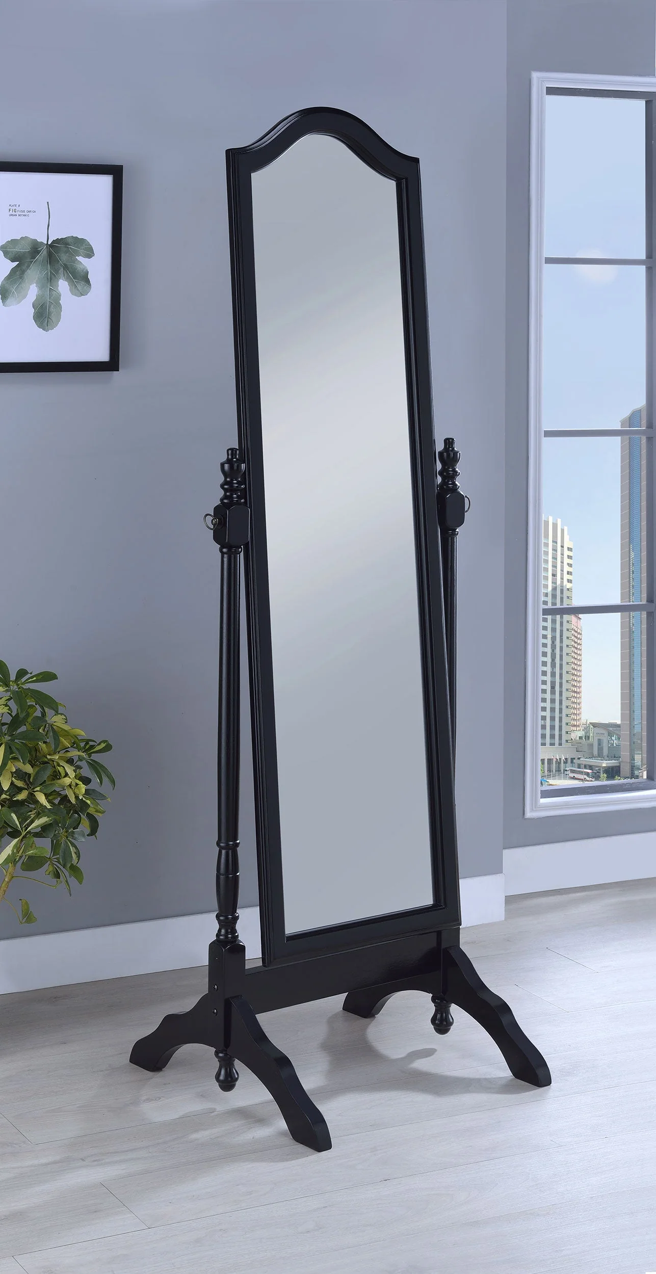 Cabot Wood Adjustable Full Length Cheval Mirror - Image 5