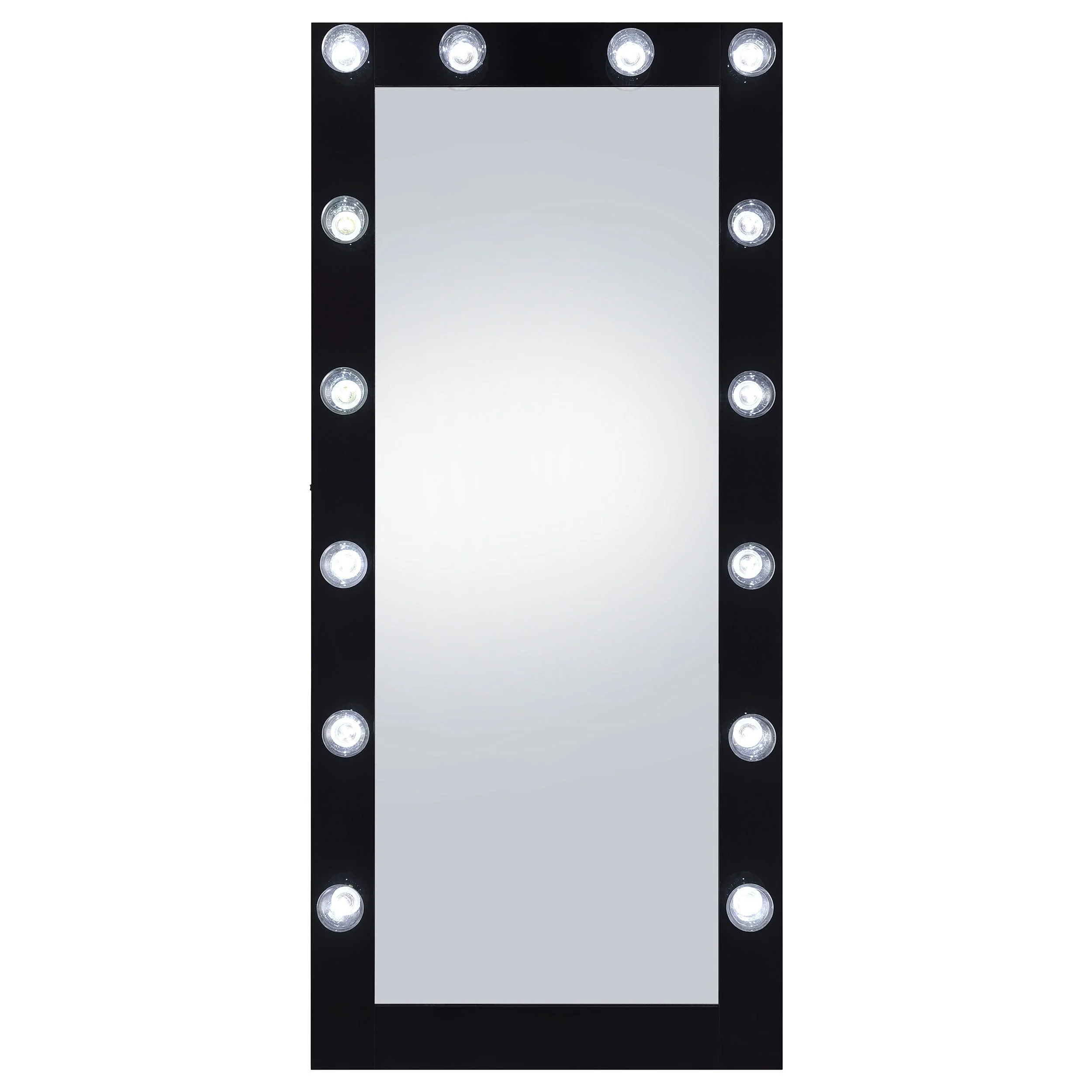 Zayan 32 x 71 Inch Floor Mirror LED ing Gloss - Image 11