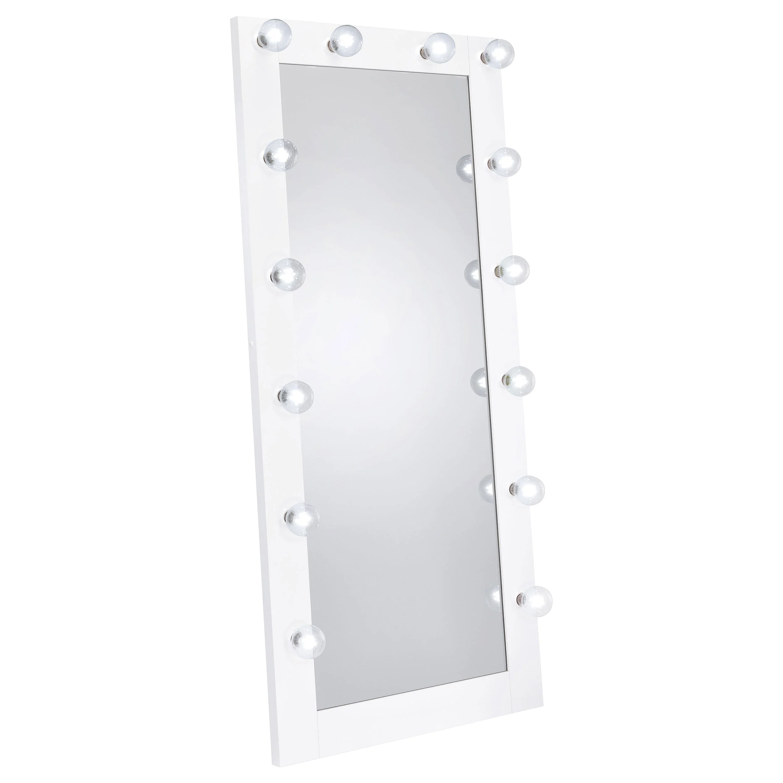 Zayan 32 x 71 Inch Floor Mirror LED ing Gloss - Image 8