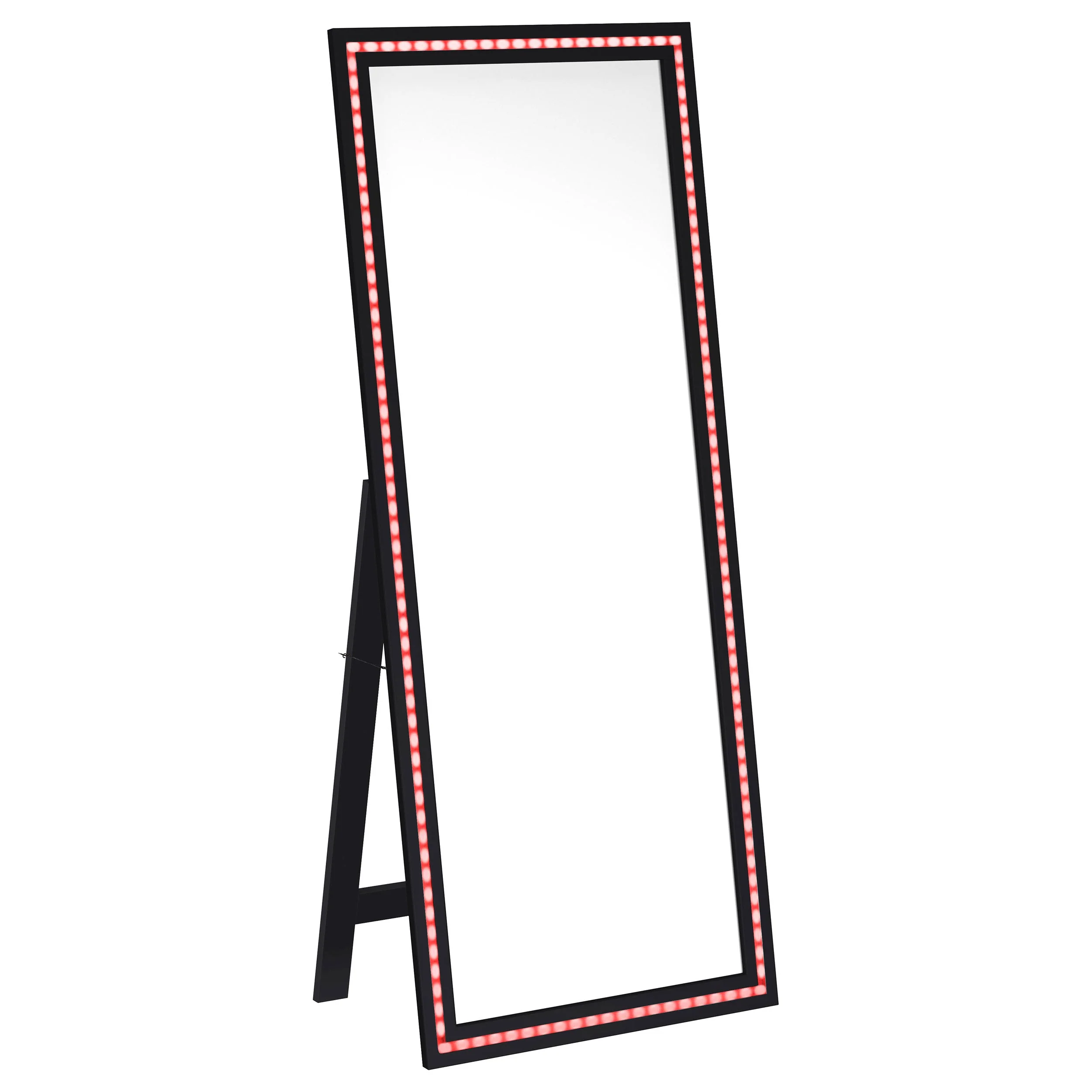 Windrose 28 x 67 Inch Tempered LED Standing Mirror - Image 13
