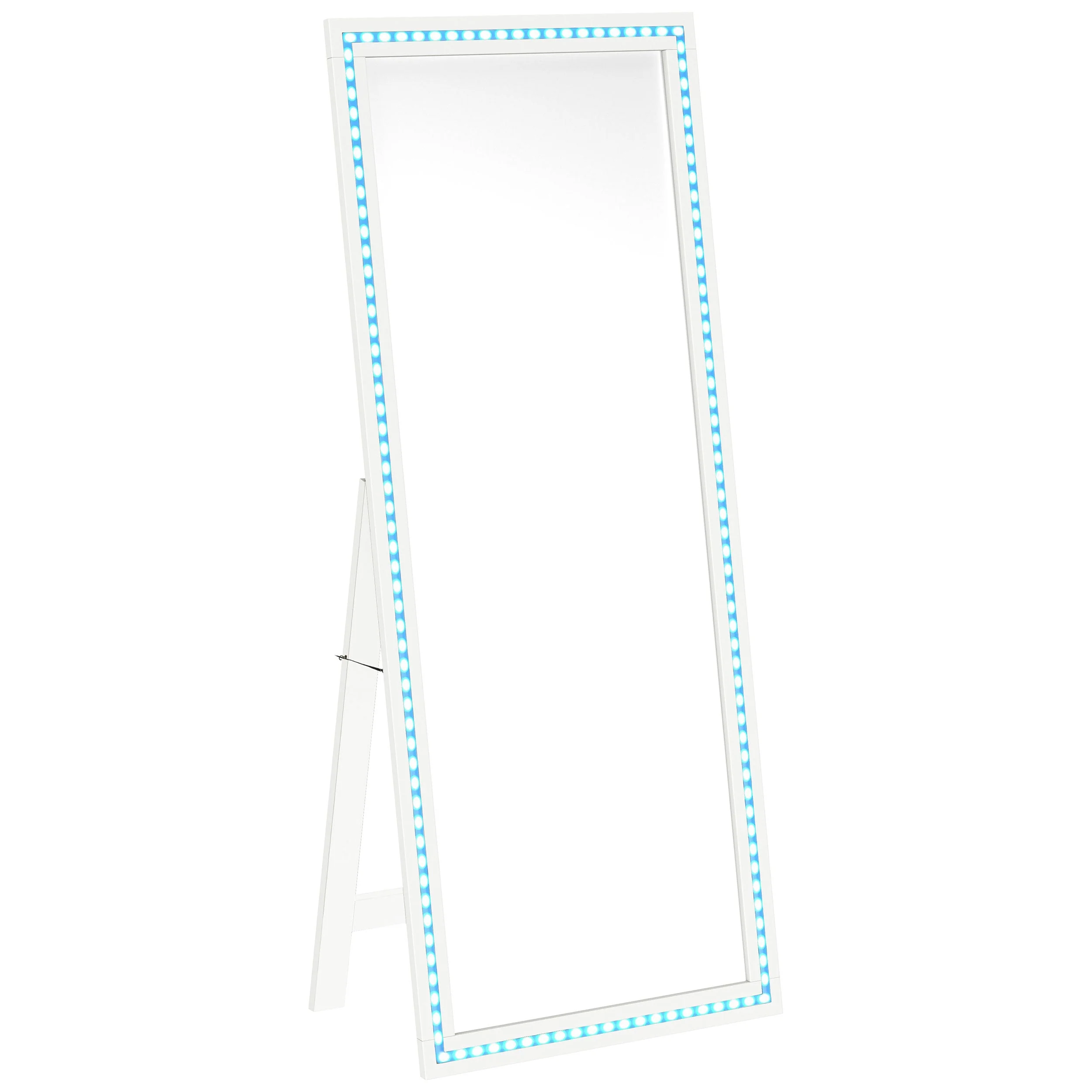 Windrose 28 x 67 Inch Tempered LED Standing Mirror - Image 20