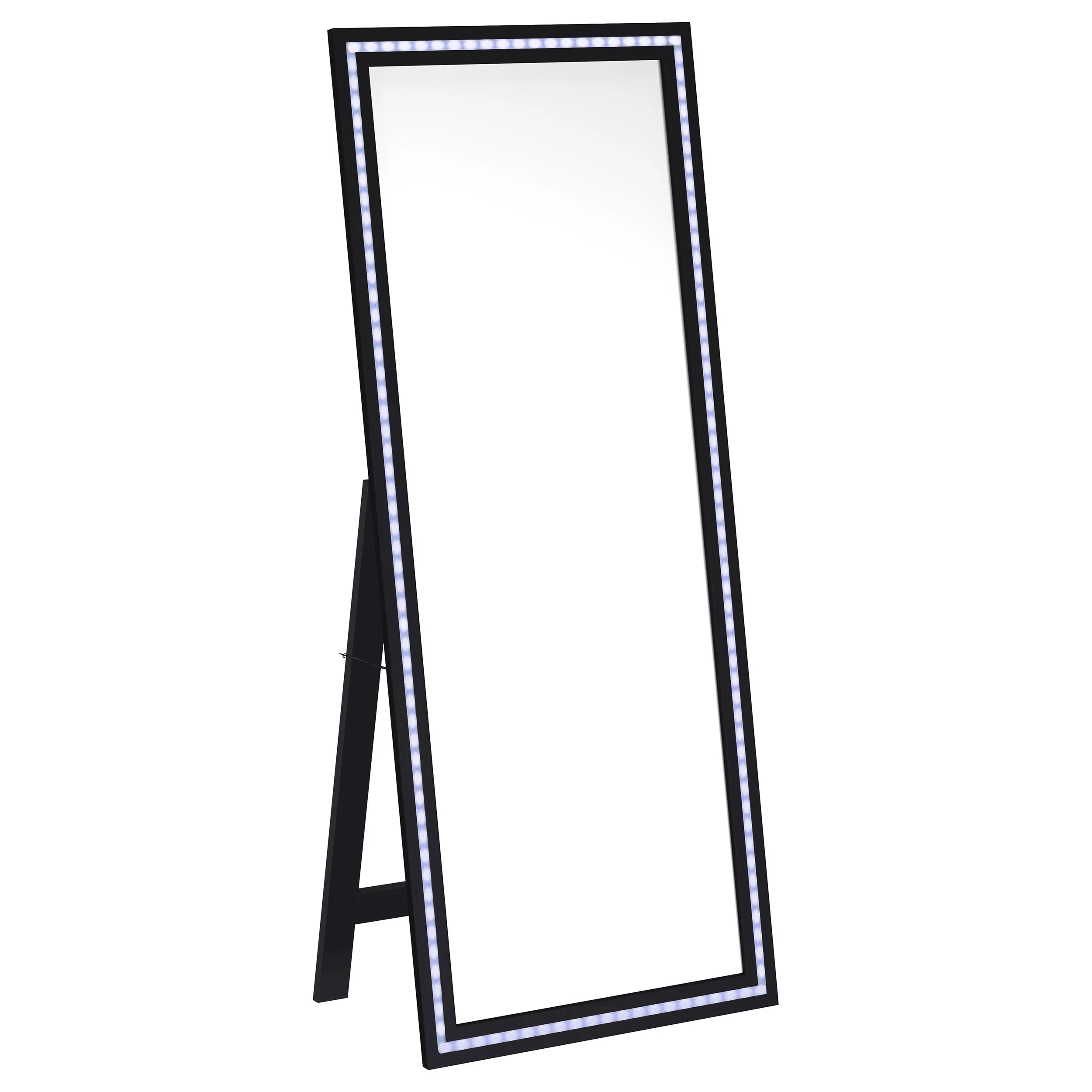 Windrose 28 x 67 Inch Tempered LED Standing Mirror - Image 9