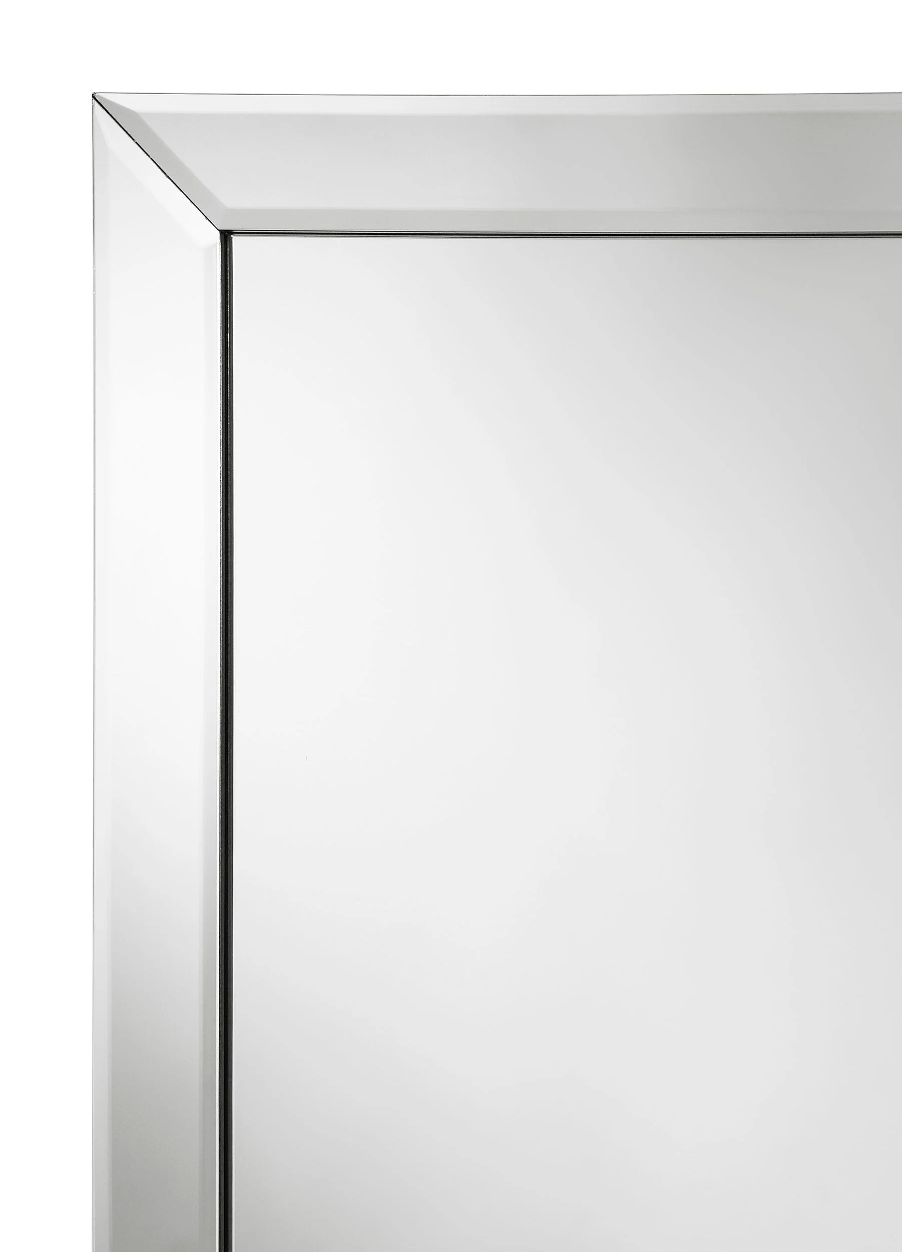 Soline 22 x 61 Inch Framed Standing Floor Mirror Silver - Image 6