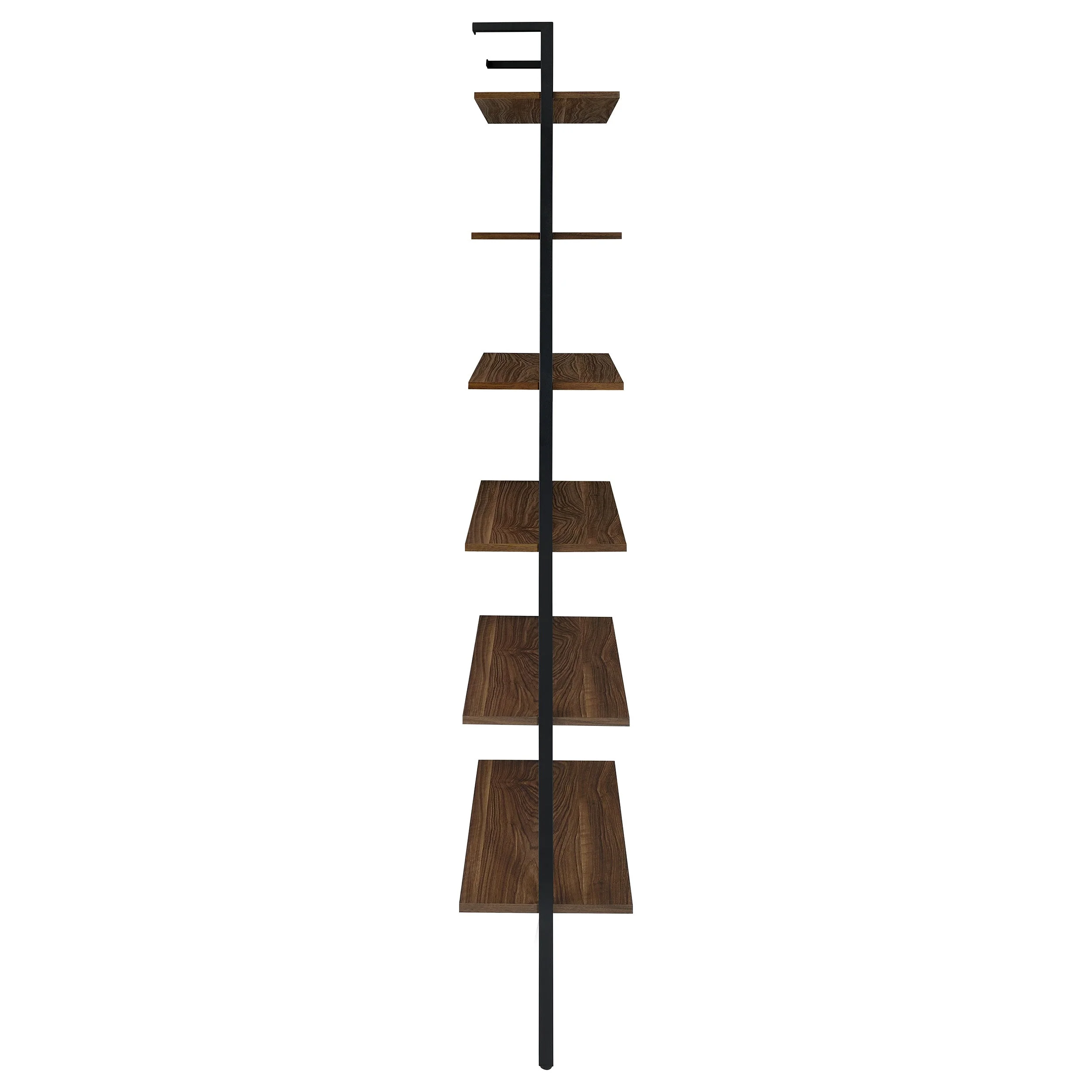 Owens 96-inch 6-shelf Wall Bookshelf Walnut - Image 10
