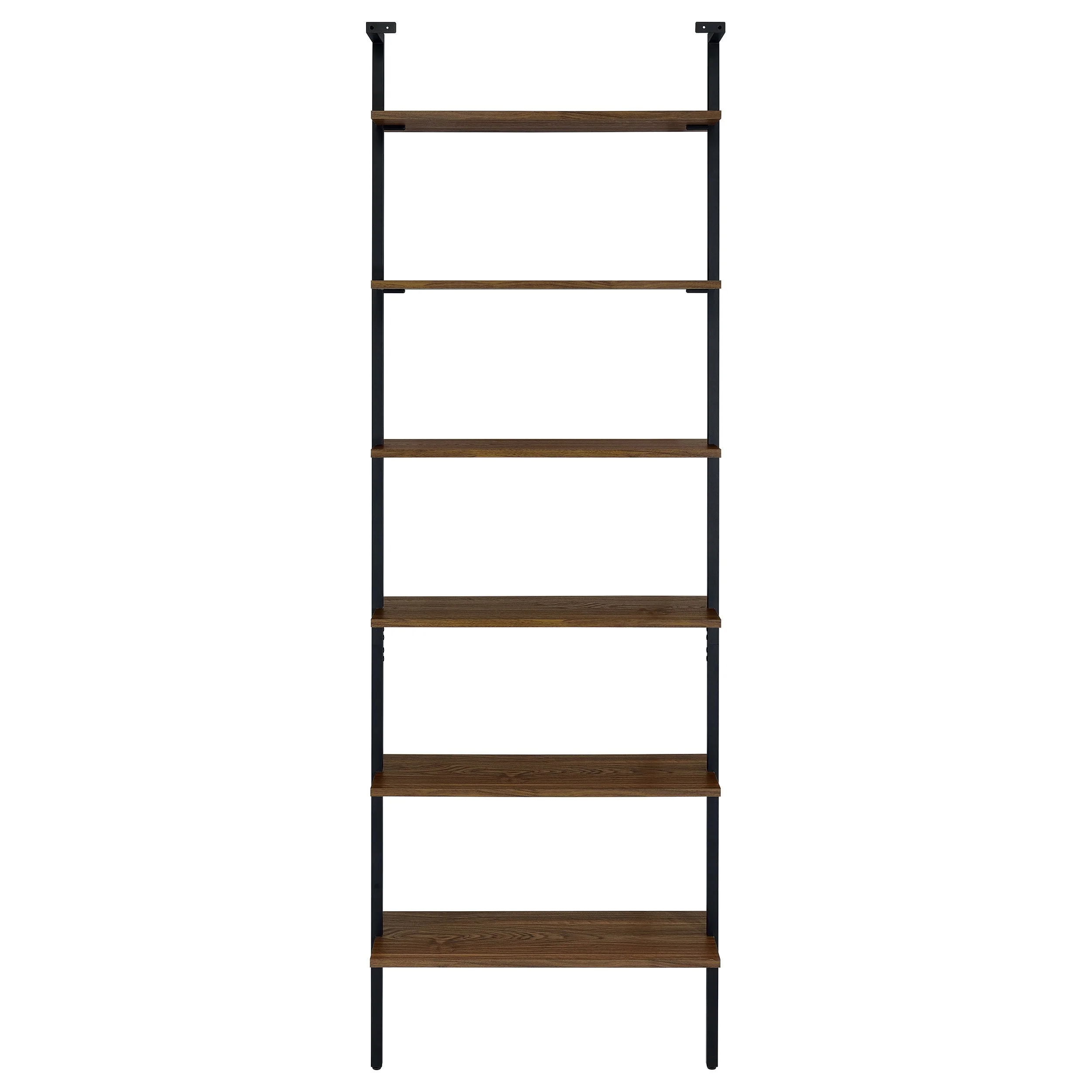 Owens 96-inch 6-shelf Wall Bookshelf Walnut - Image 8