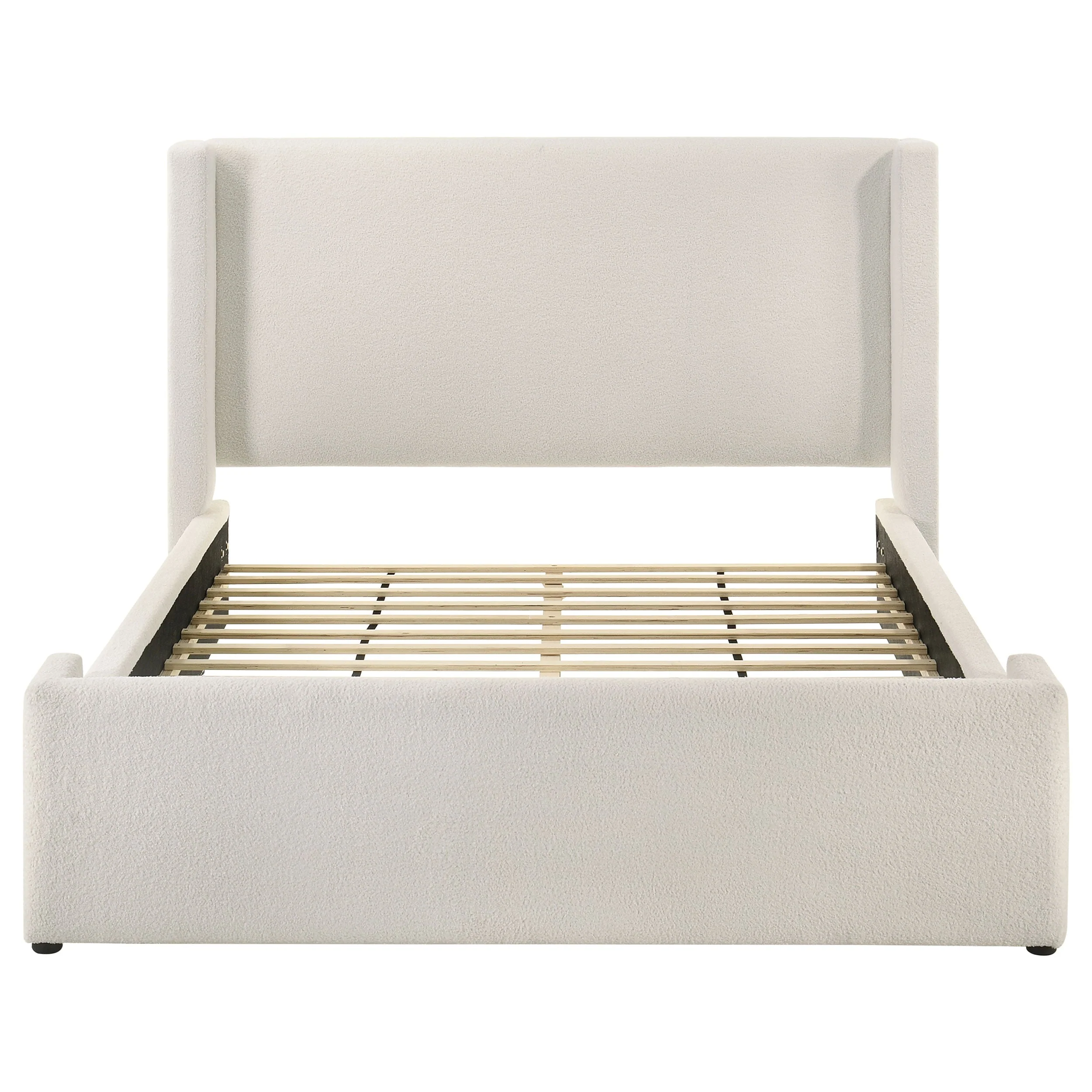 Alamosa Boucle Upholstered Wingback Bed - Image 9