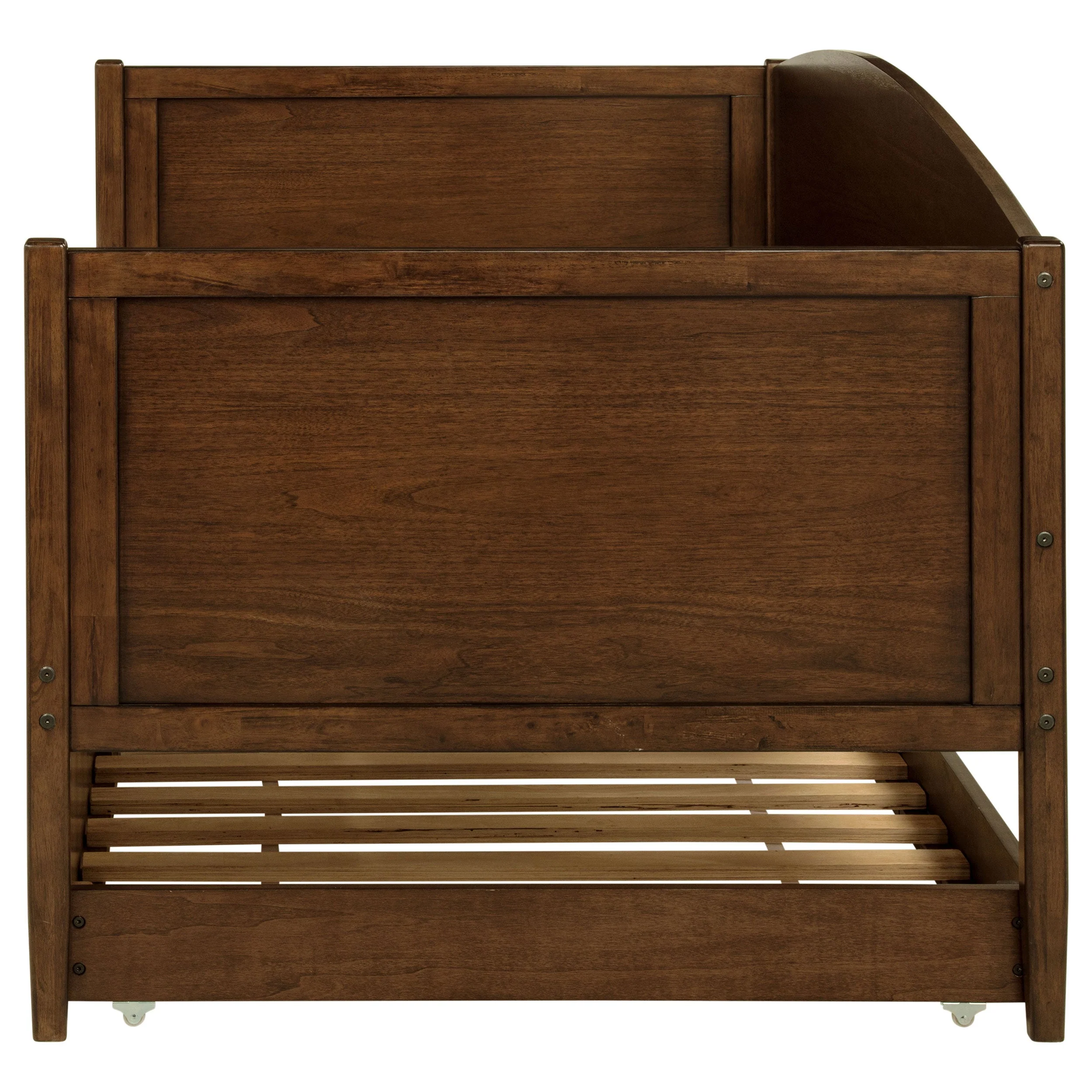 Bozeman Wood Twin Daybed With Trundle Medium Walnut - Image 8