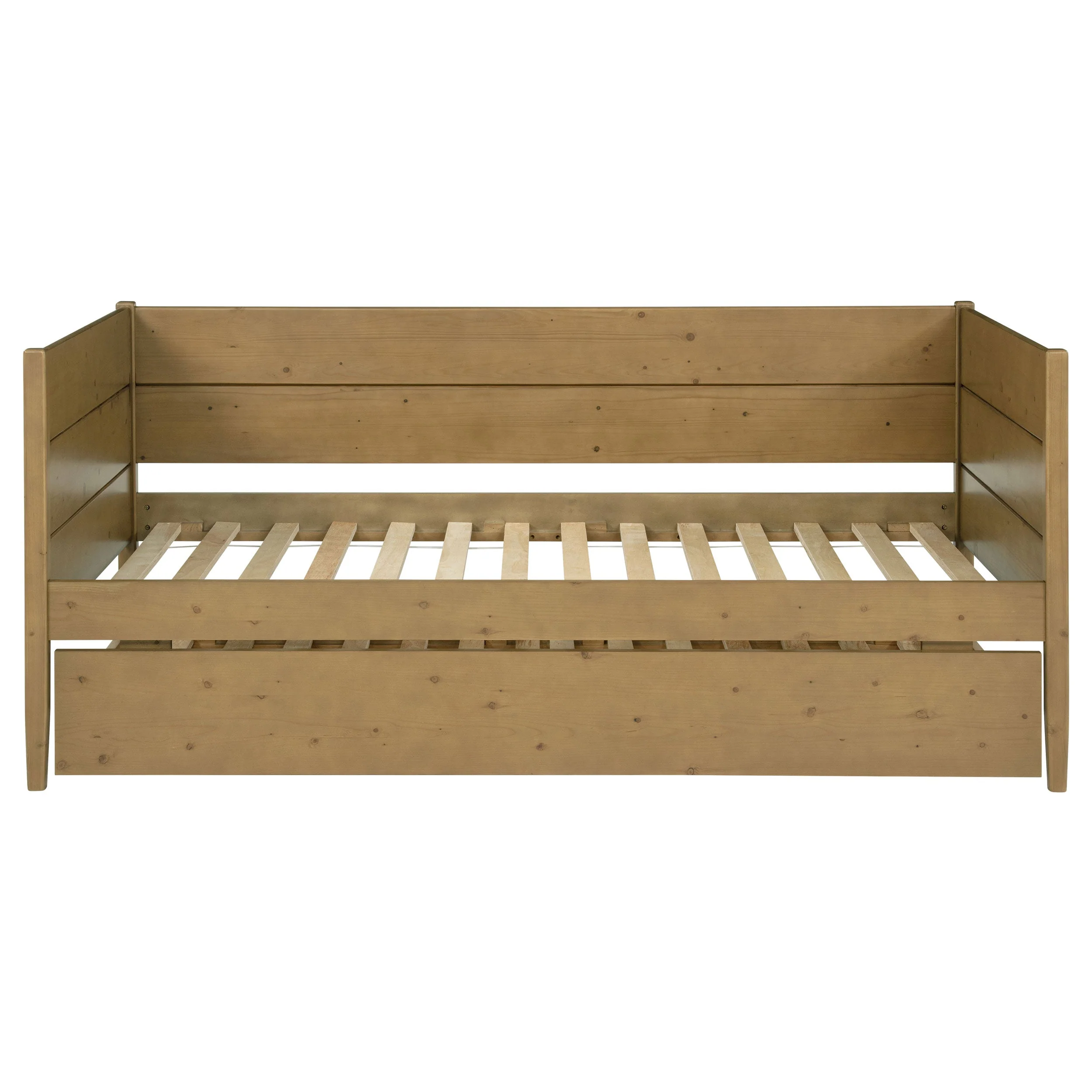Calinda Wood Twin Daybed With Trundle Natural - Image 6