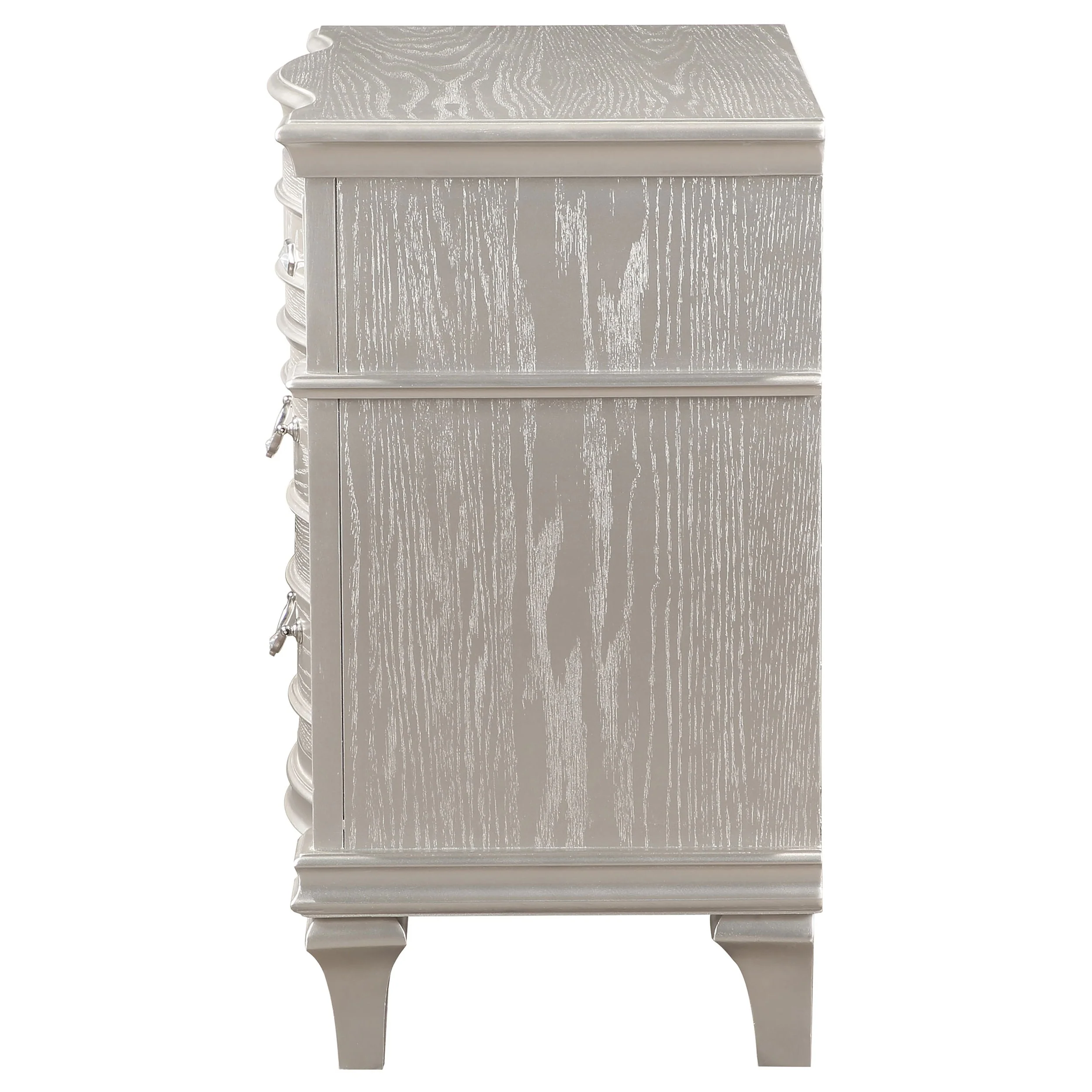 Evangeline 3-drawer Nightstand Silver Oak - Image 5