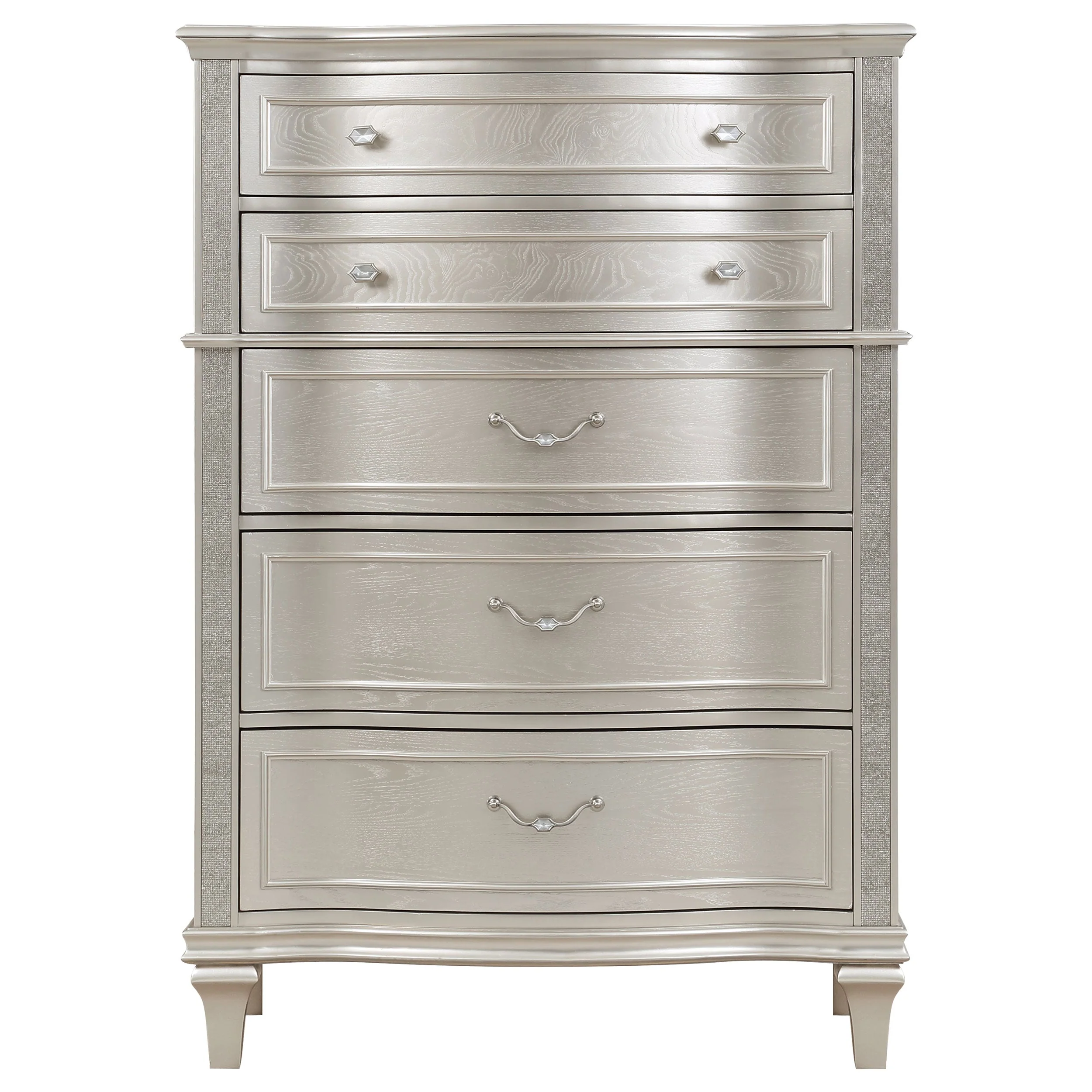 Evangeline 6-drawer Bedroom Chest Silver Oak - Image 3