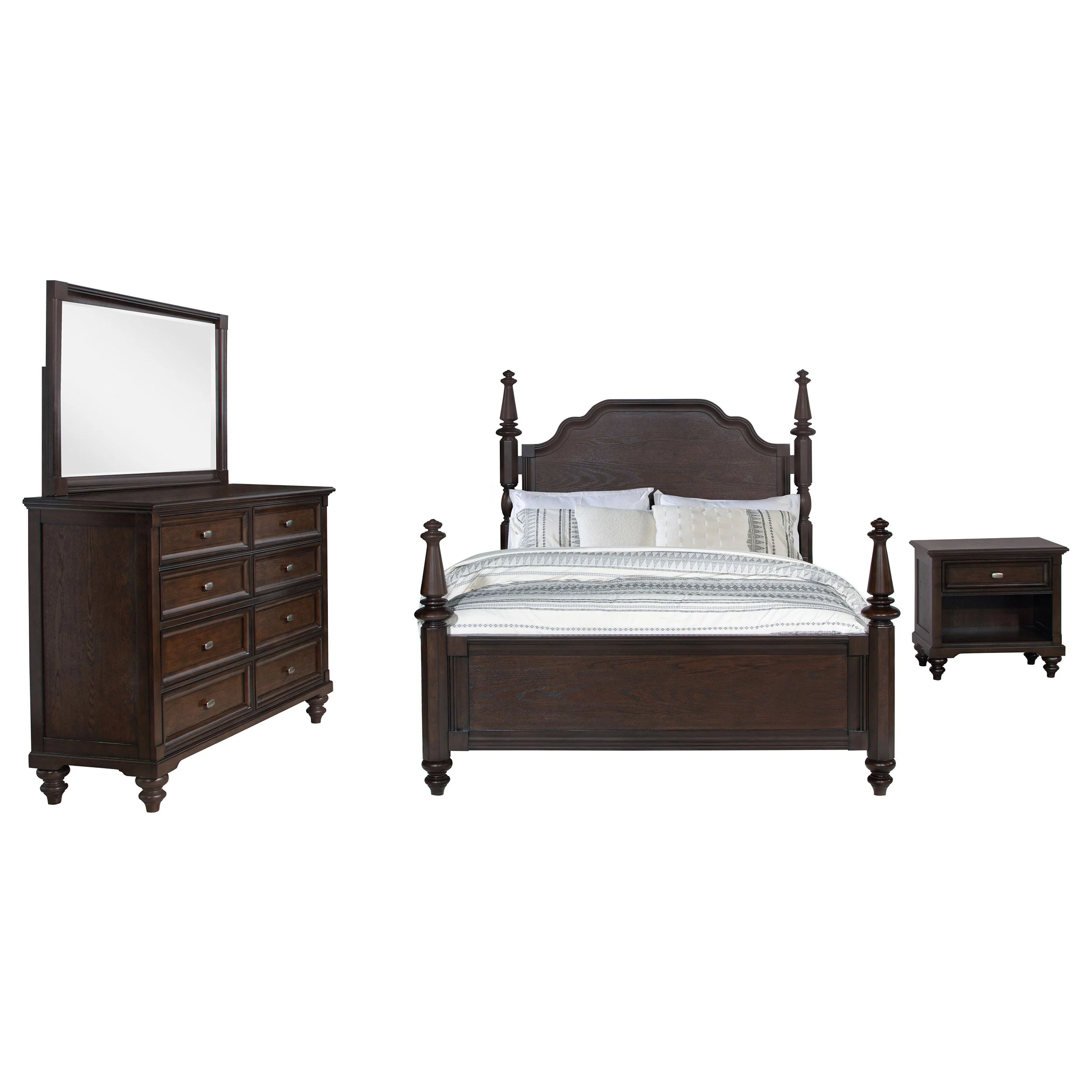 Andover Bedroom Set Dark Oak - Image 17