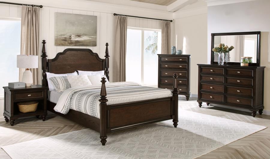 Andover Bedroom Set Dark Oak - Image 5