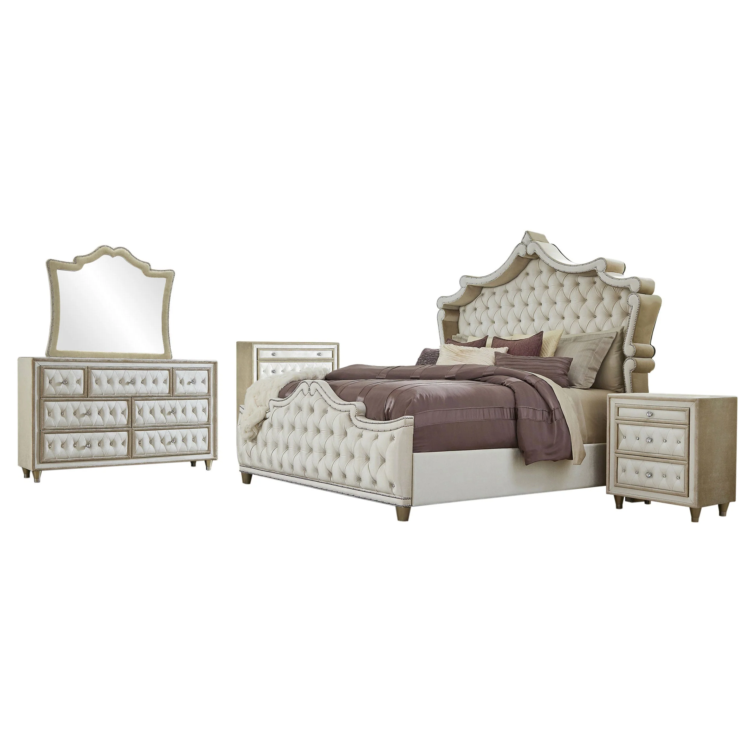 Antonella Bedroom Set Ivory - Image 14