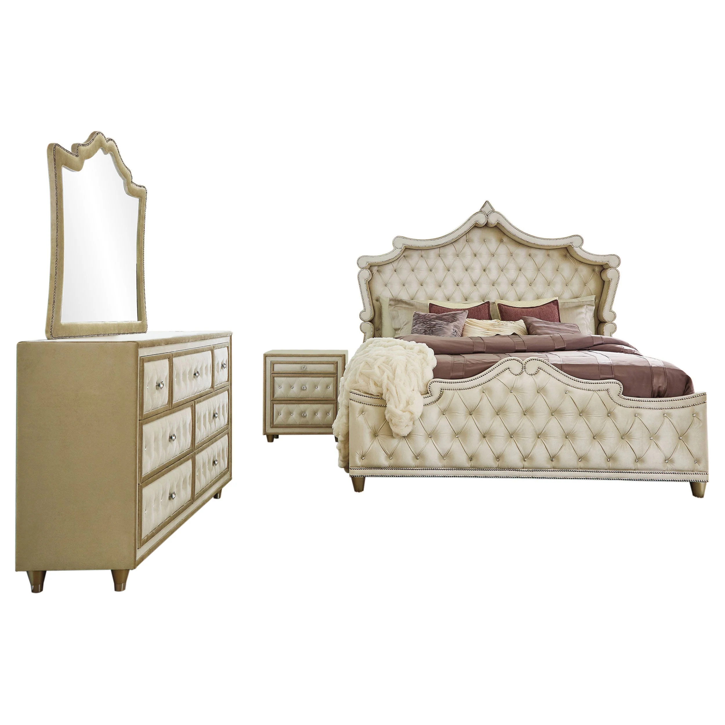 Antonella Bedroom Set Ivory - Image 15