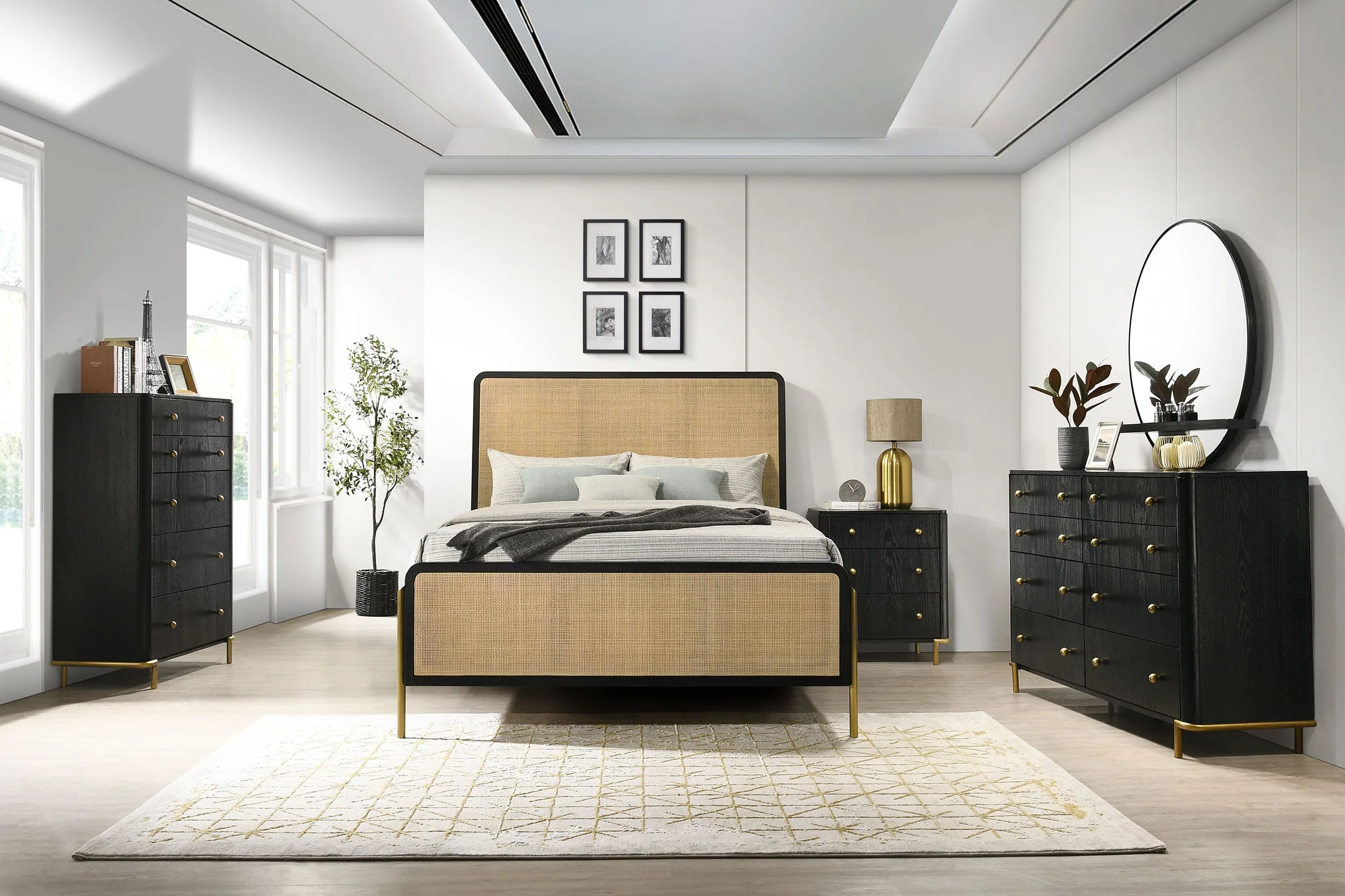 Arini Bedroom Set and Cane - Image 20