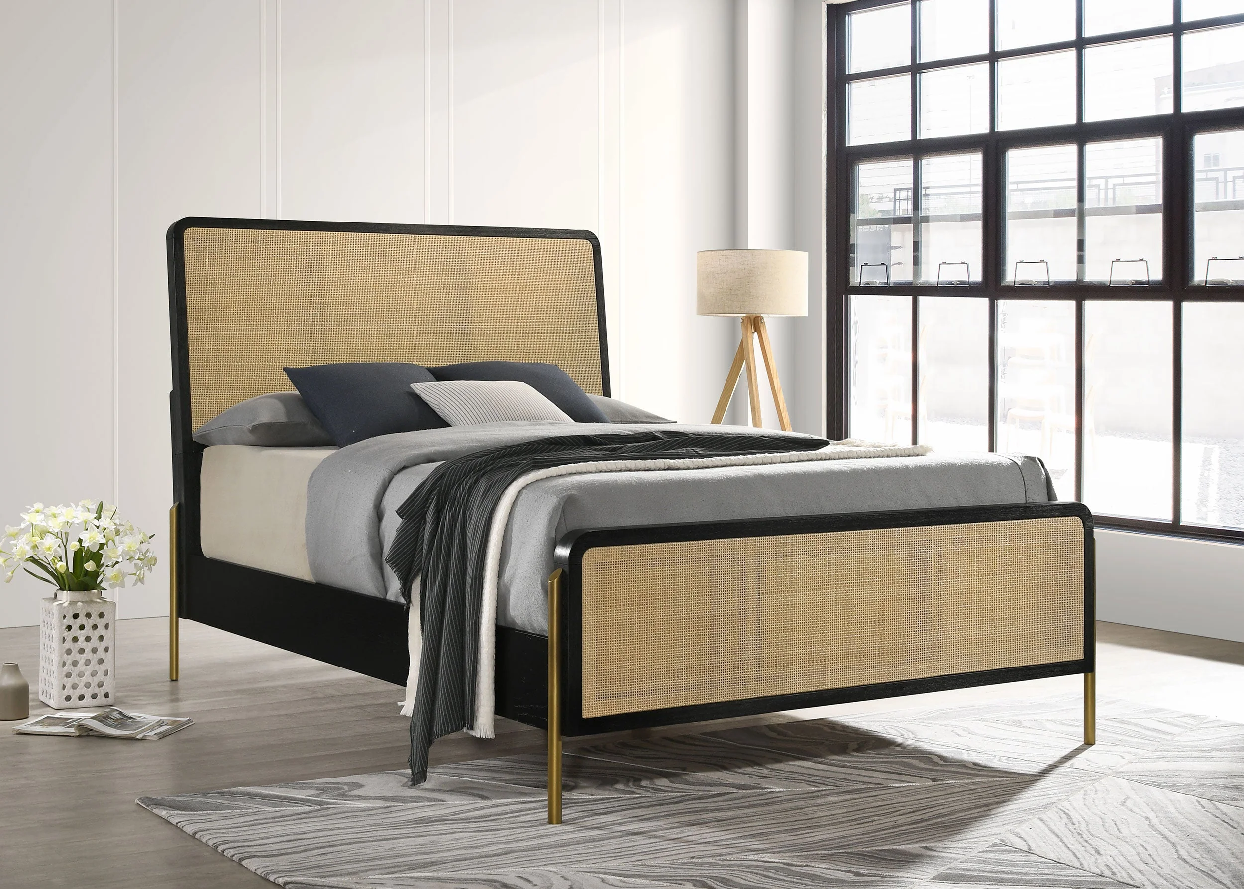 Arini Rattan Panel Bed - Image 18