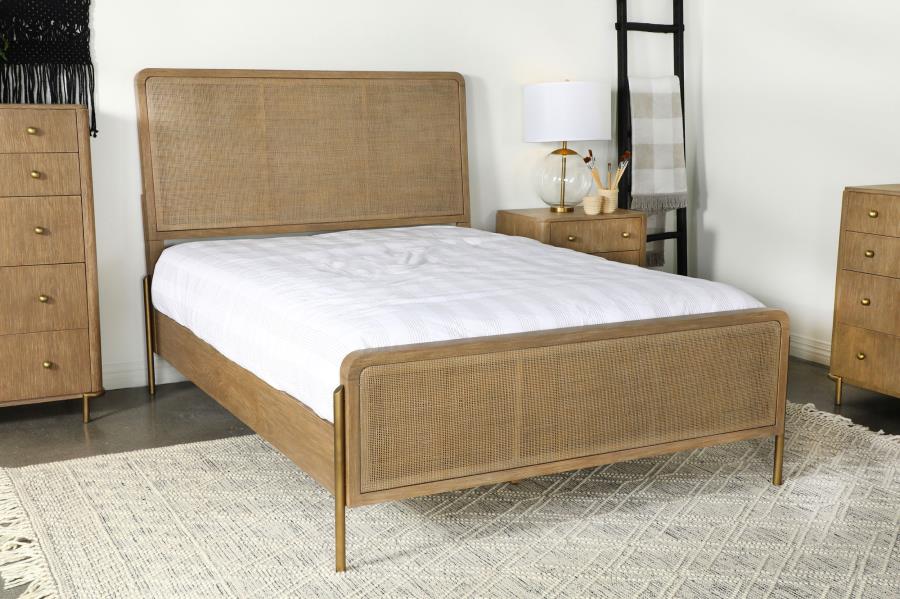 Arini Rattan Panel Bed - Image 2