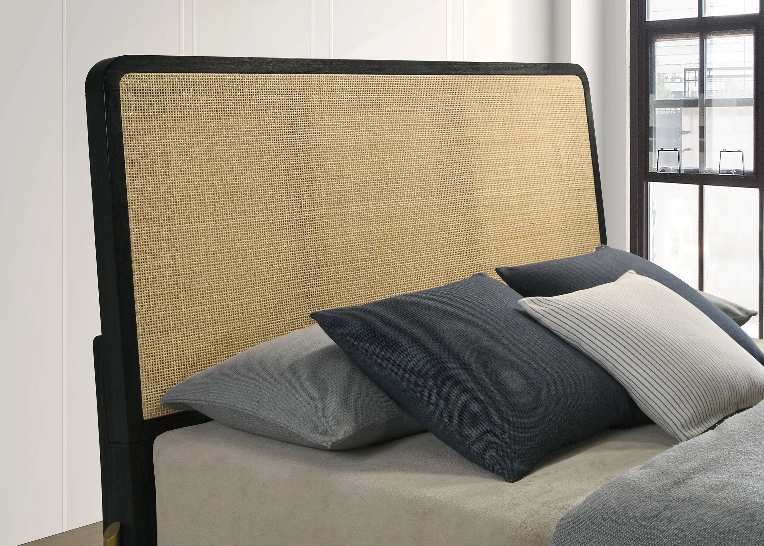 Arini Rattan Panel Bed - Image 36