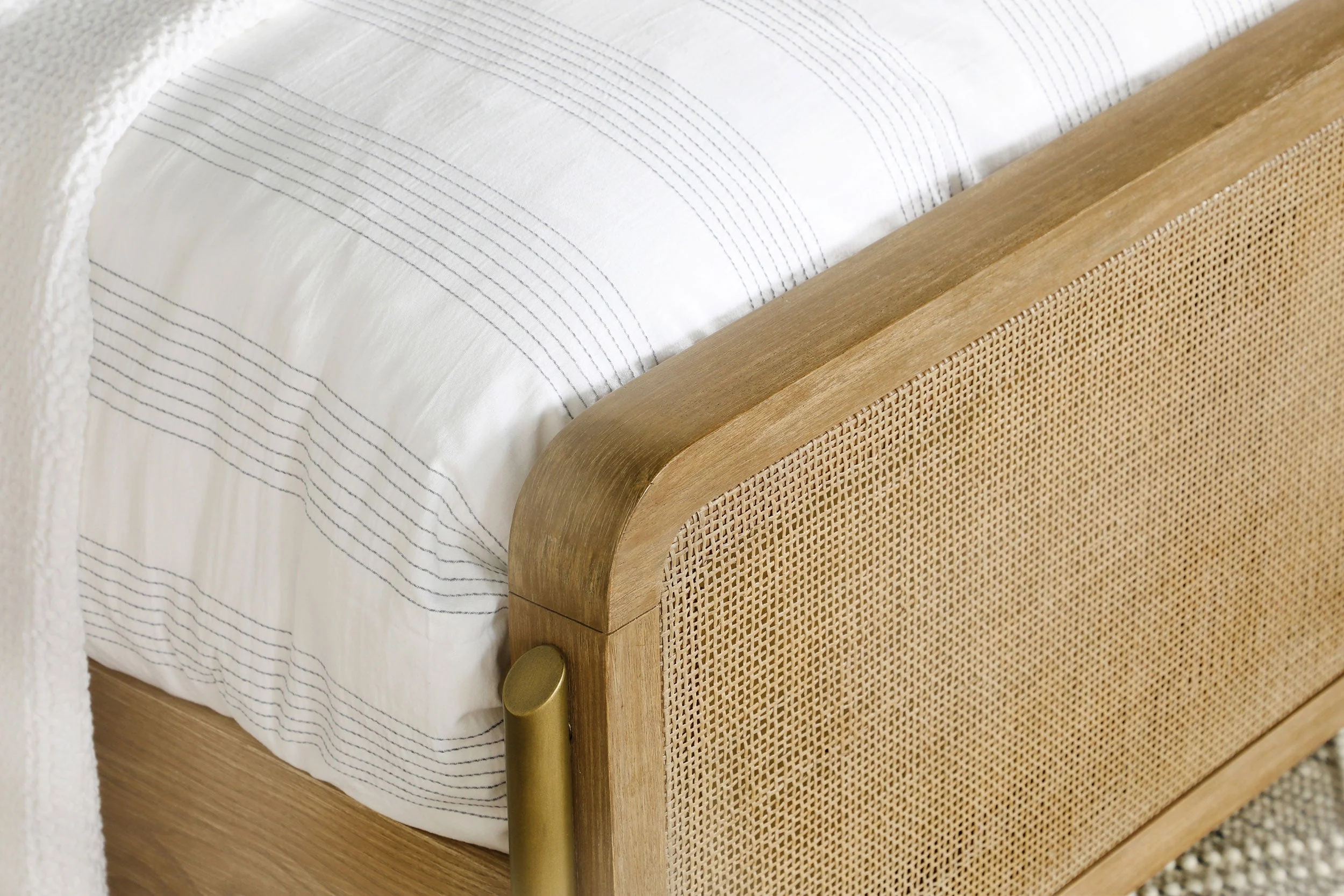 Arini Rattan Panel Bed - Image 50