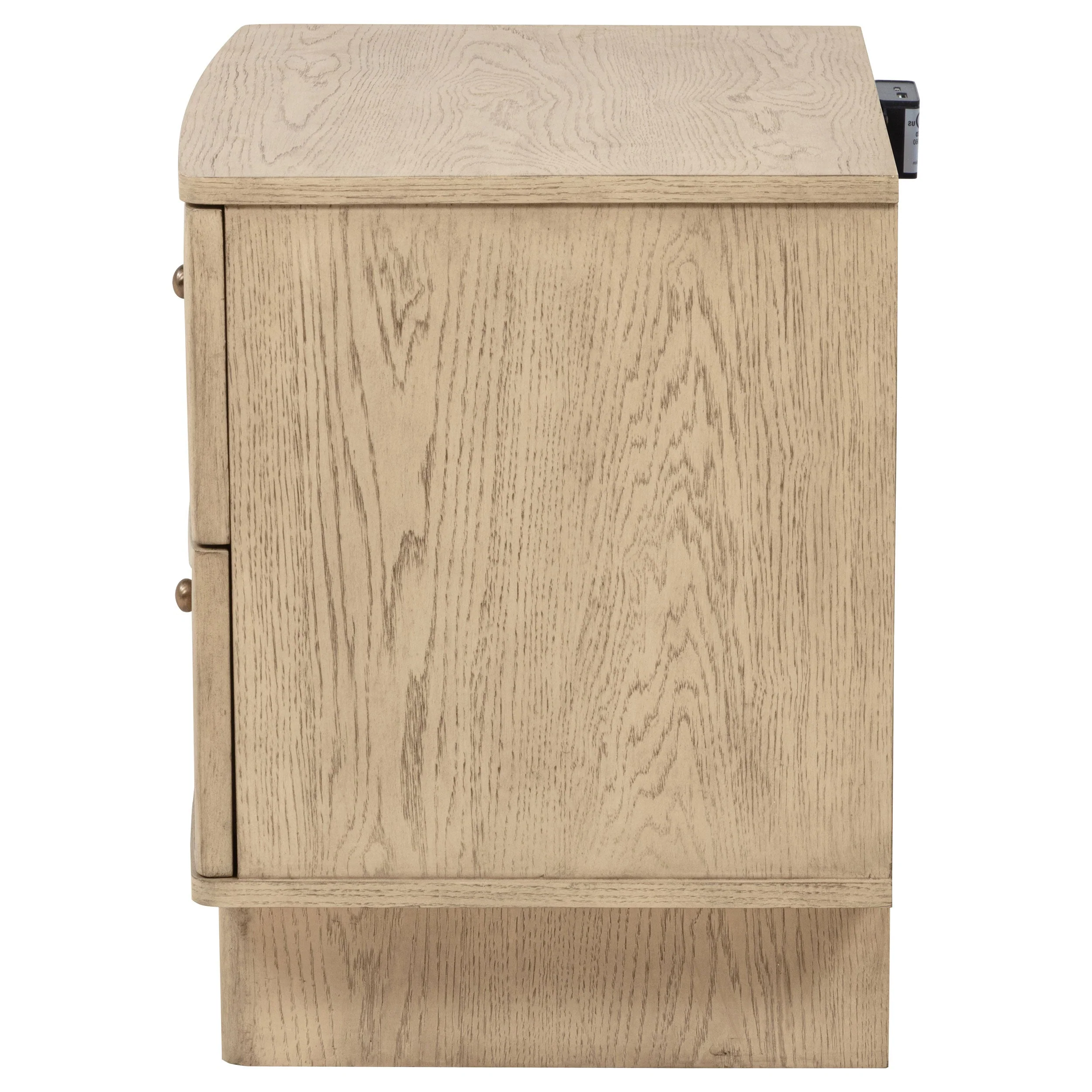 Kailani 2-drawer Nightstand Bedside Table Beige Oak - Image 6