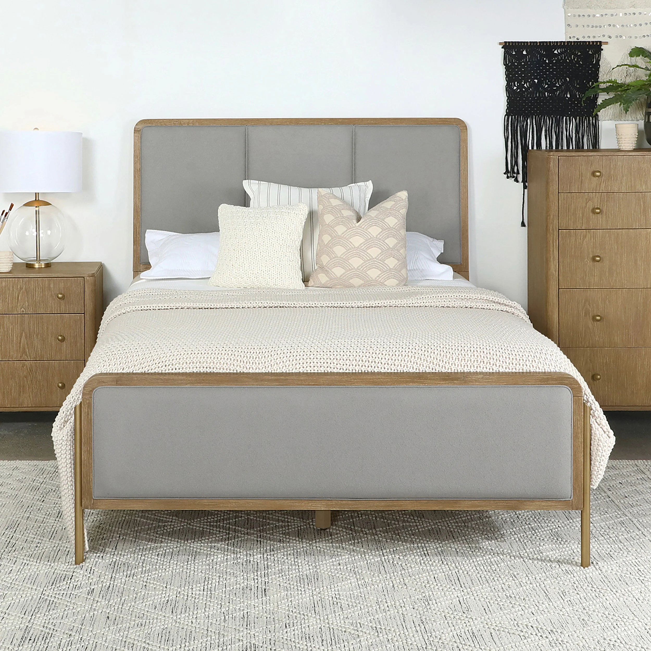 Arini Upholstered Panel Bed - Image 10
