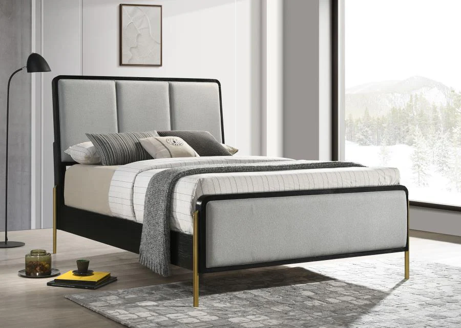 Arini Upholstered Panel Bed - Image 4