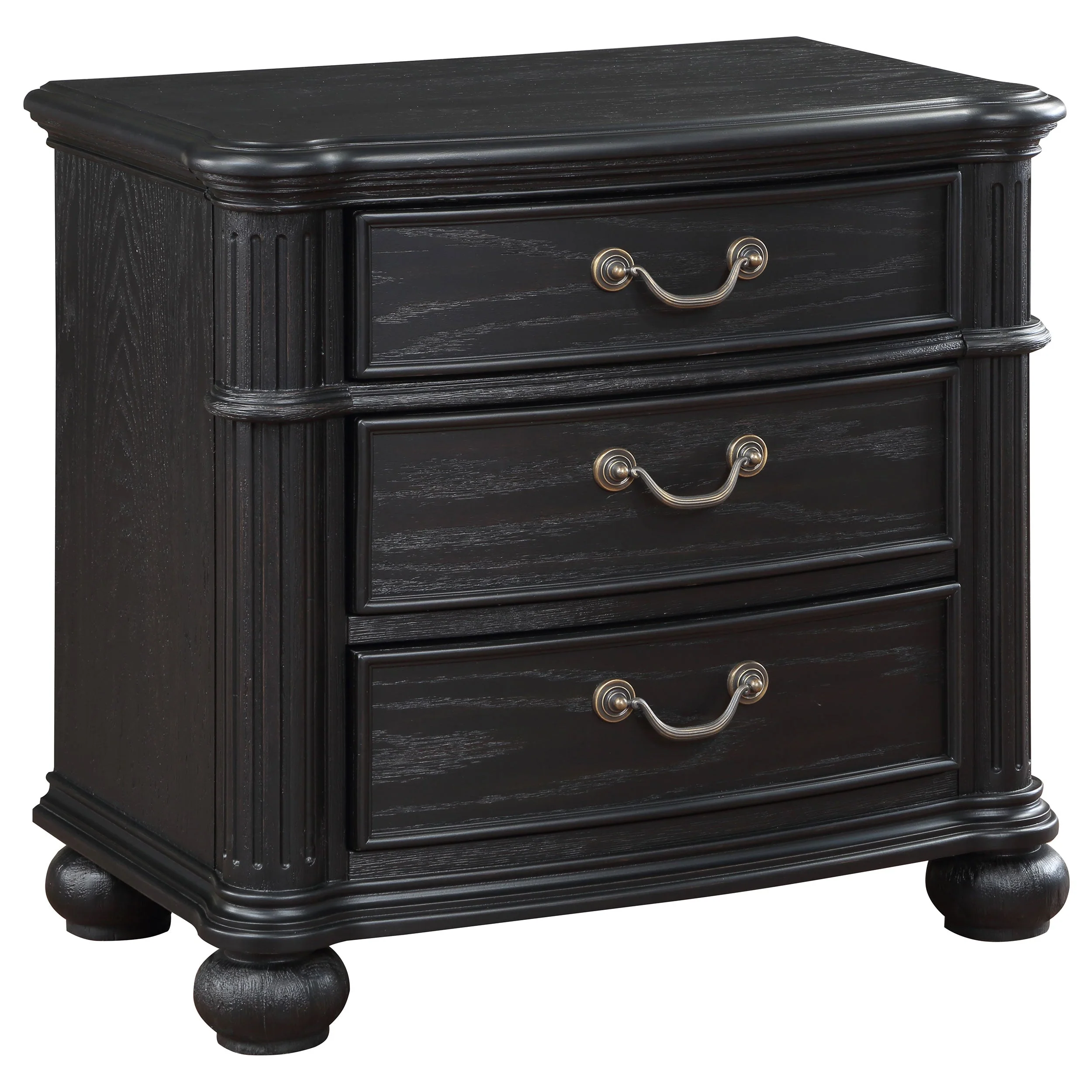 Celina 3-drawer Nightstand Black - Image 2