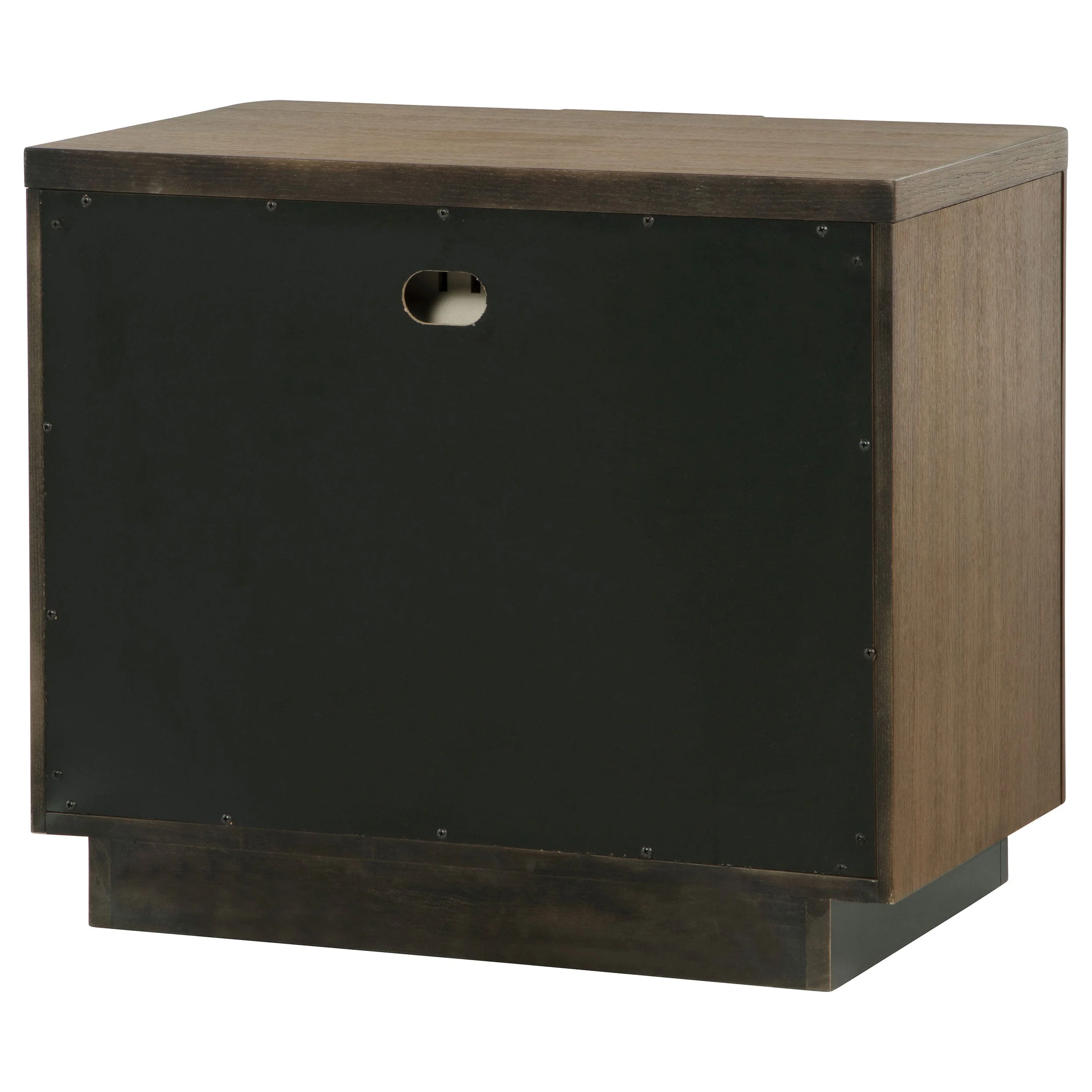 Terrace 2-drawer Nightstand Bedside Table Ash Brown - Image 9