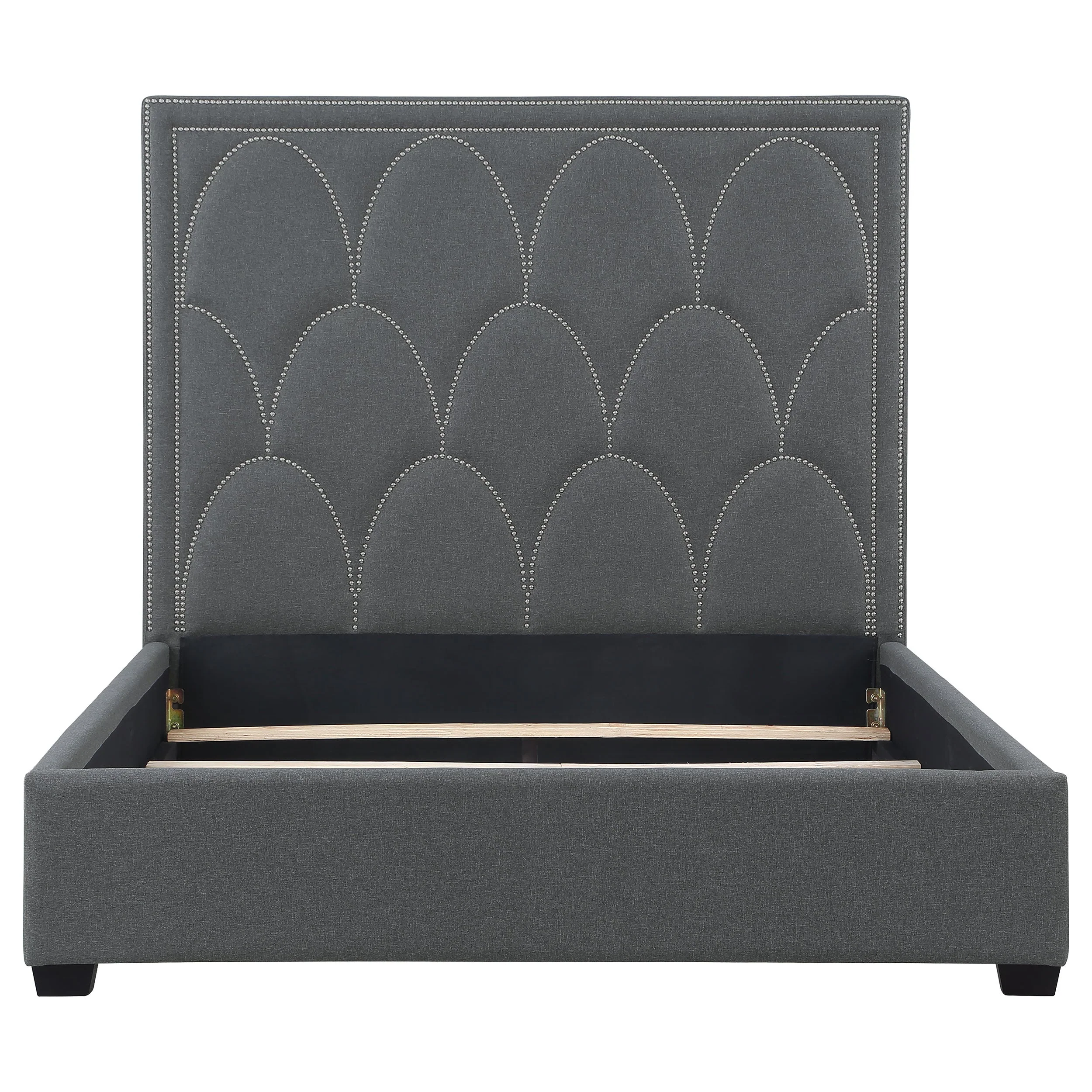 Bowfield Upholstered Panel Bed Charcoal - Image 10