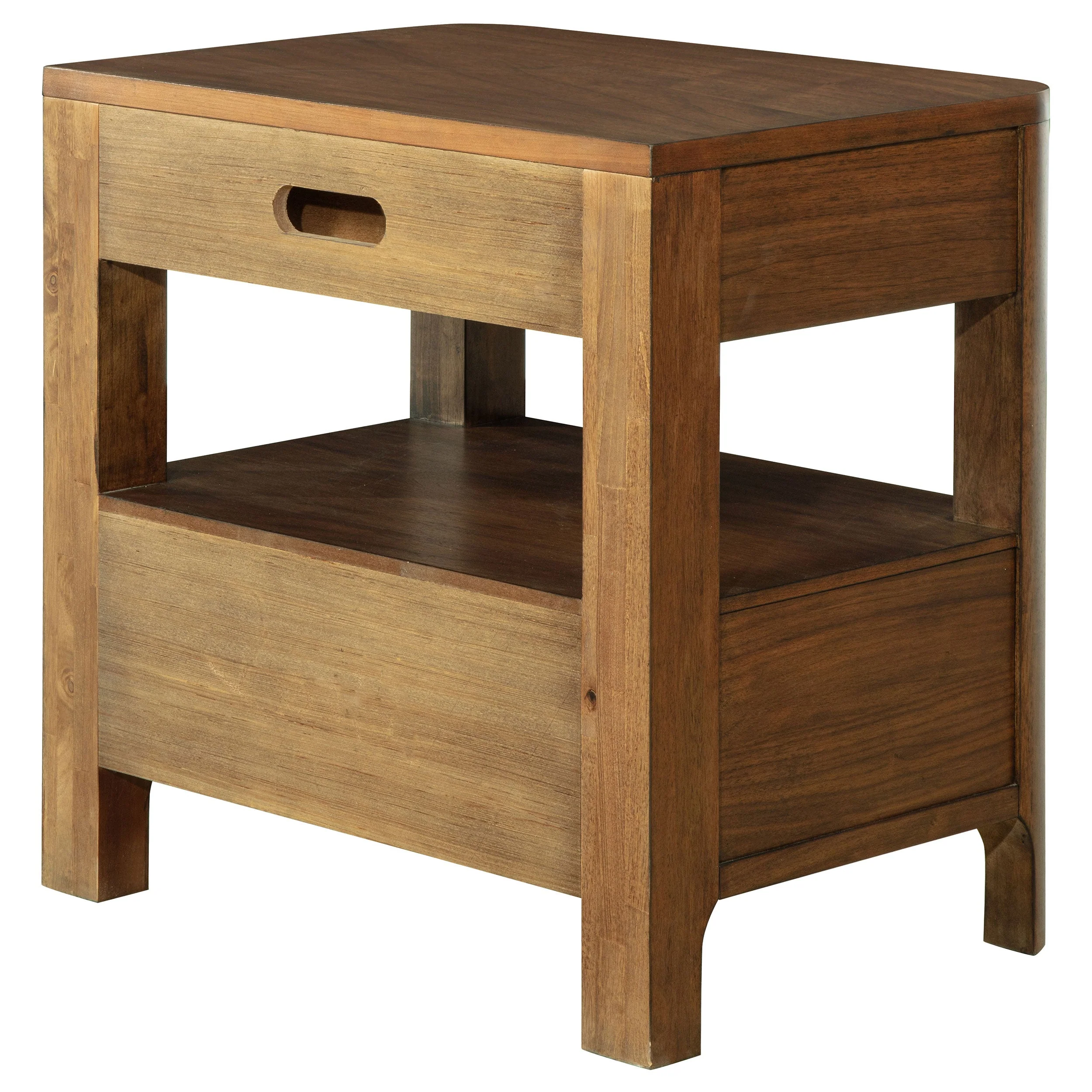 Maderia 2-drawer Nightstand Bedside Table Walnut - Image 9