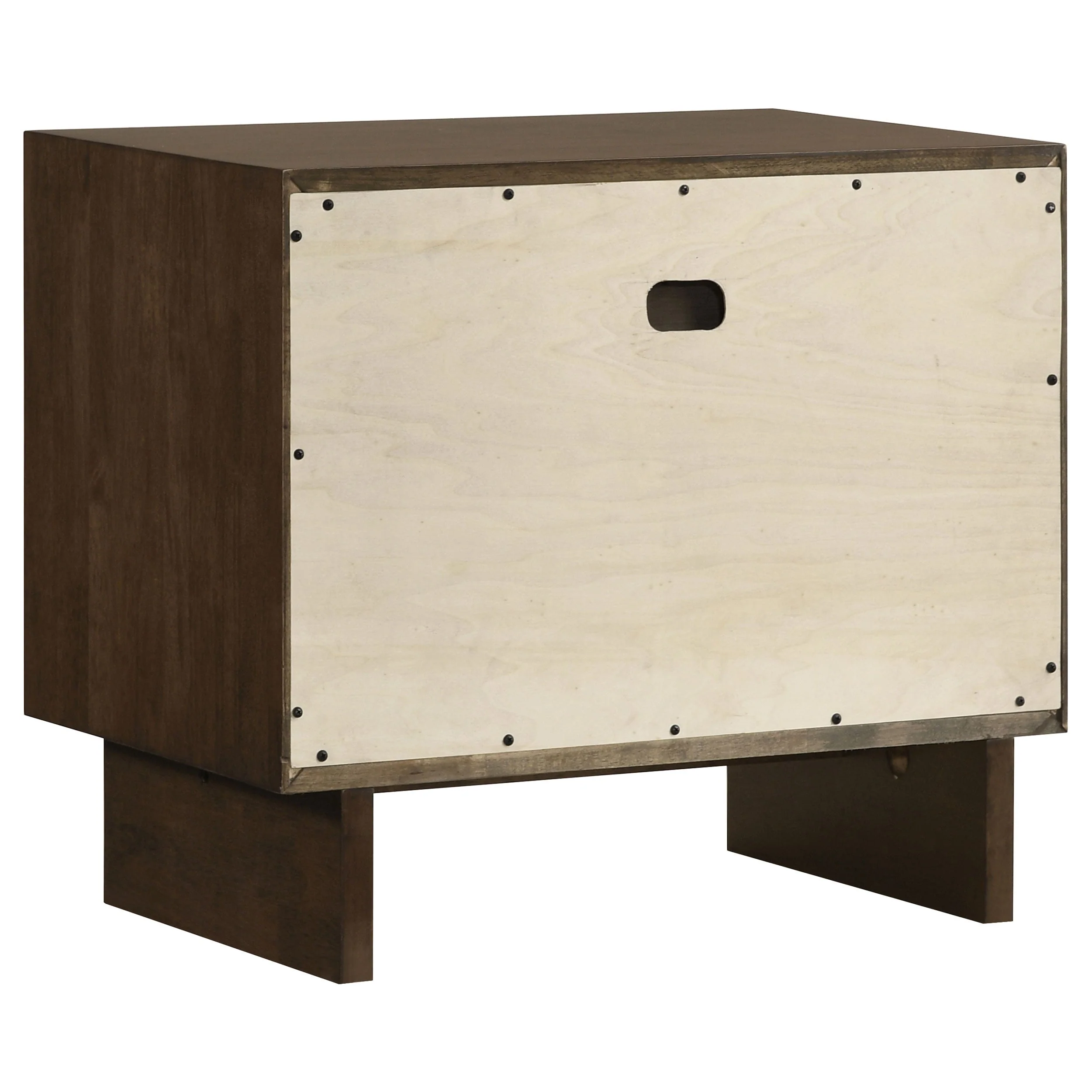 Glenwood 2-drawer Nightstand Bedside Table Warm Brown - Image 7